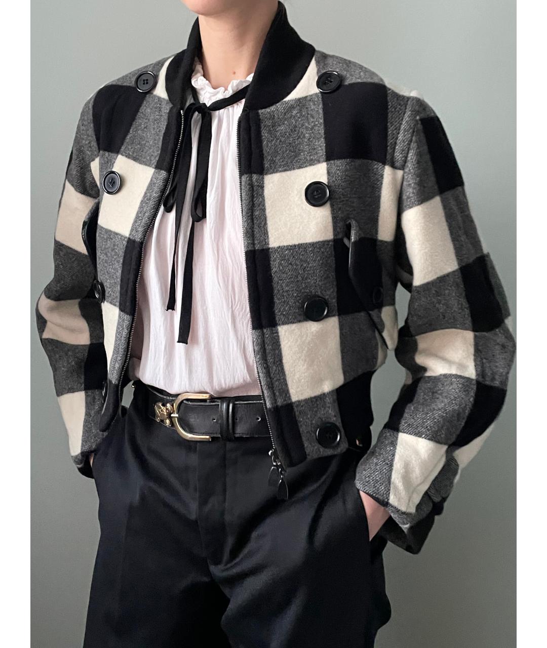 MAX MARA Черное шерстяное пальто, фото 5