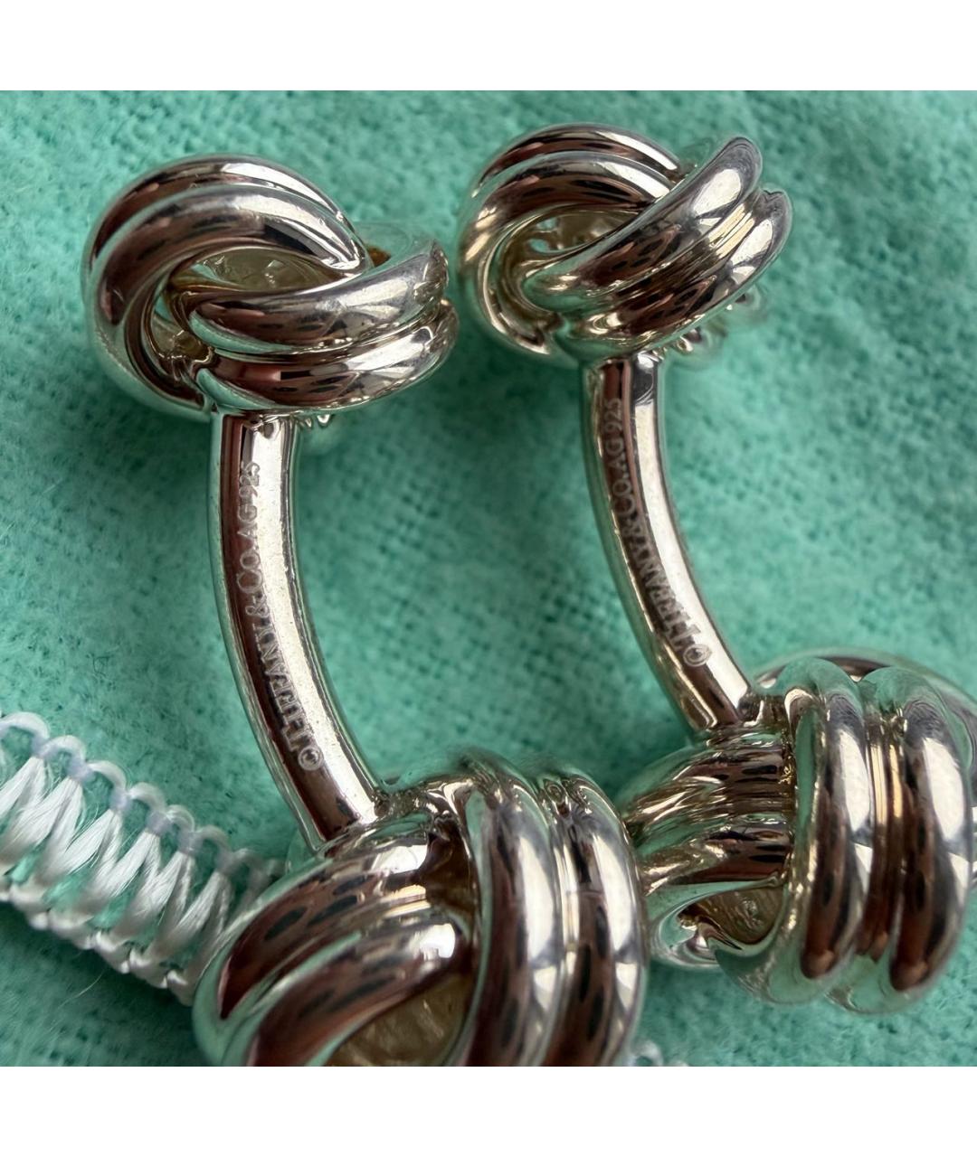 TIFFANY&CO Серебряные серебряные запонки, фото 3