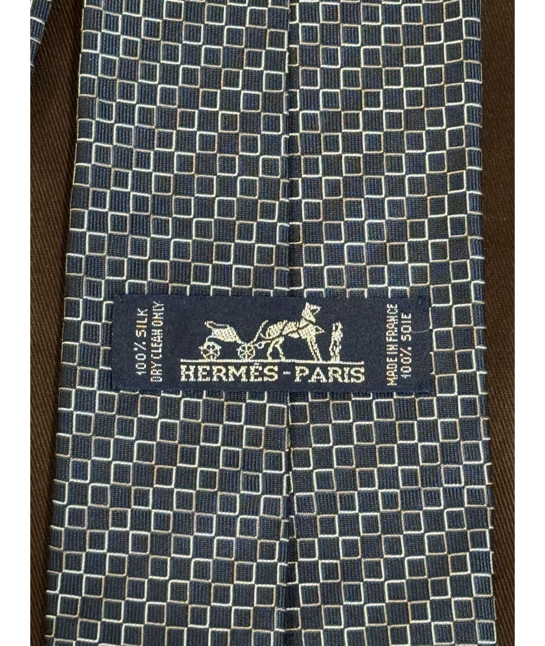 HERMES Мульти шелковый галстук, фото 3