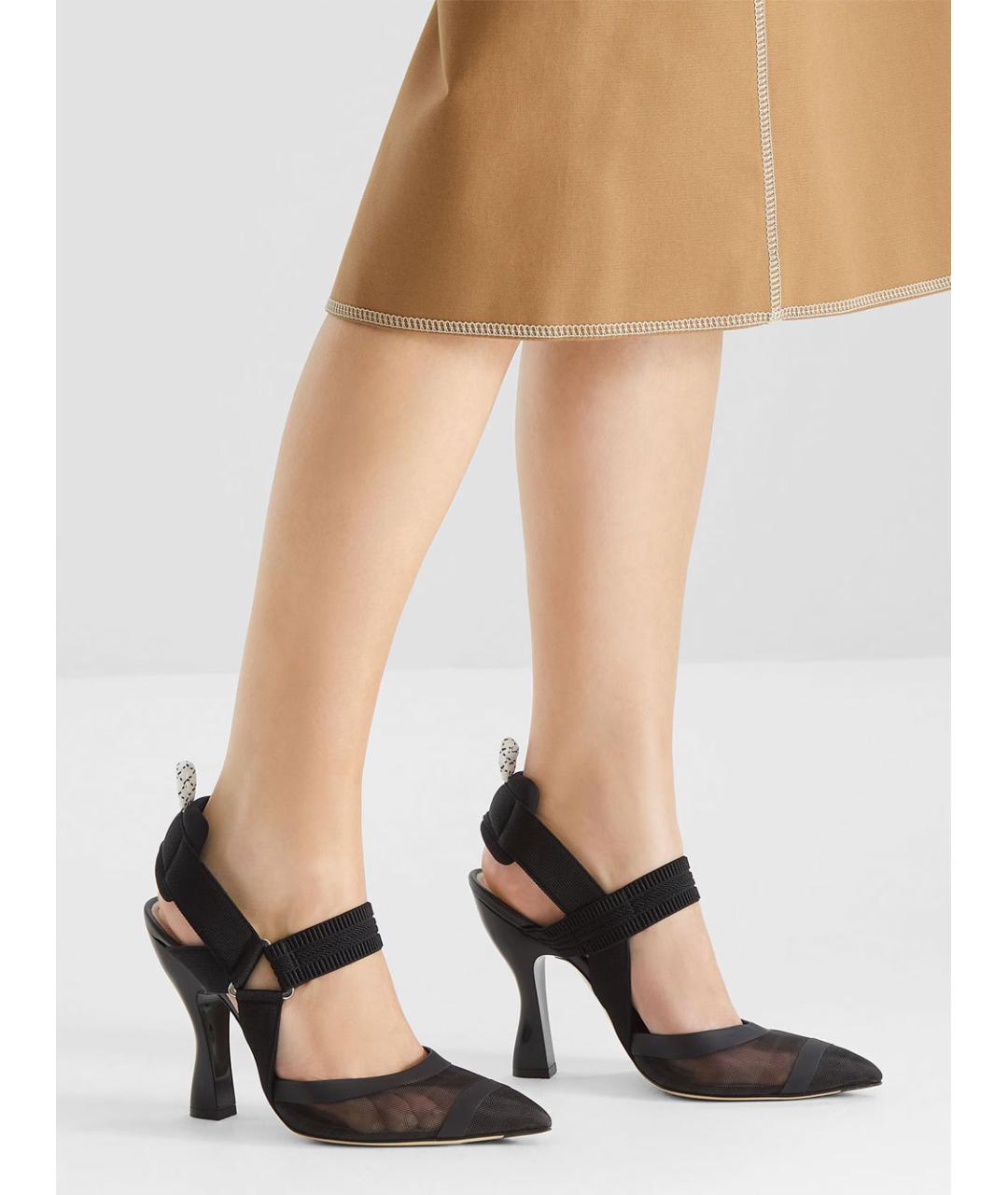 FENDI Черные туфли, фото 2