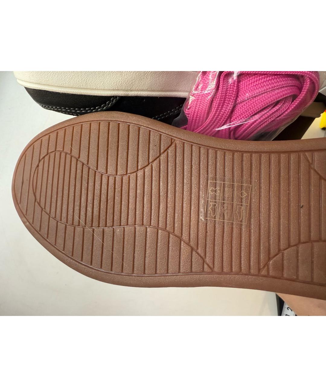 TRUSSARDI Черные кожаные кроссовки, фото 6