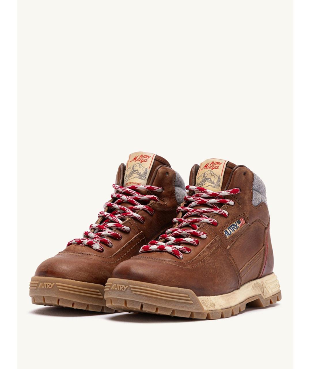 AUTRY Коричневые замшевые ботинки, фото 2