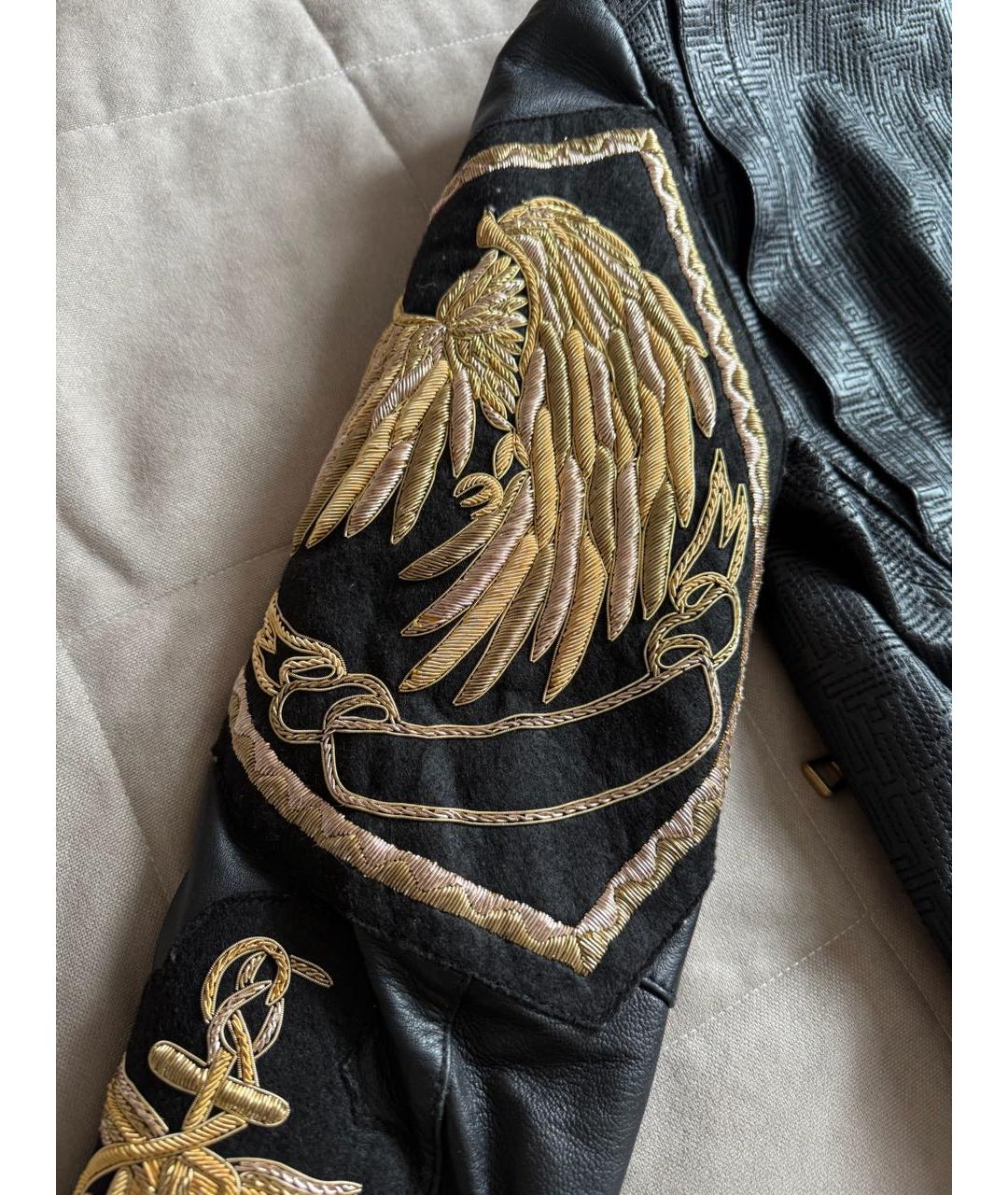 BALMAIN Черная кожаная куртка, фото 7