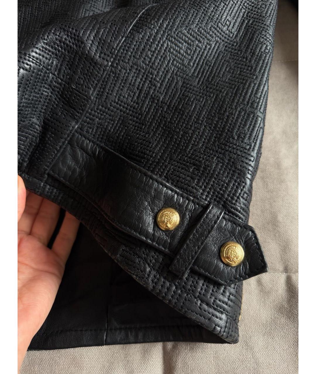 BALMAIN Черная кожаная куртка, фото 6