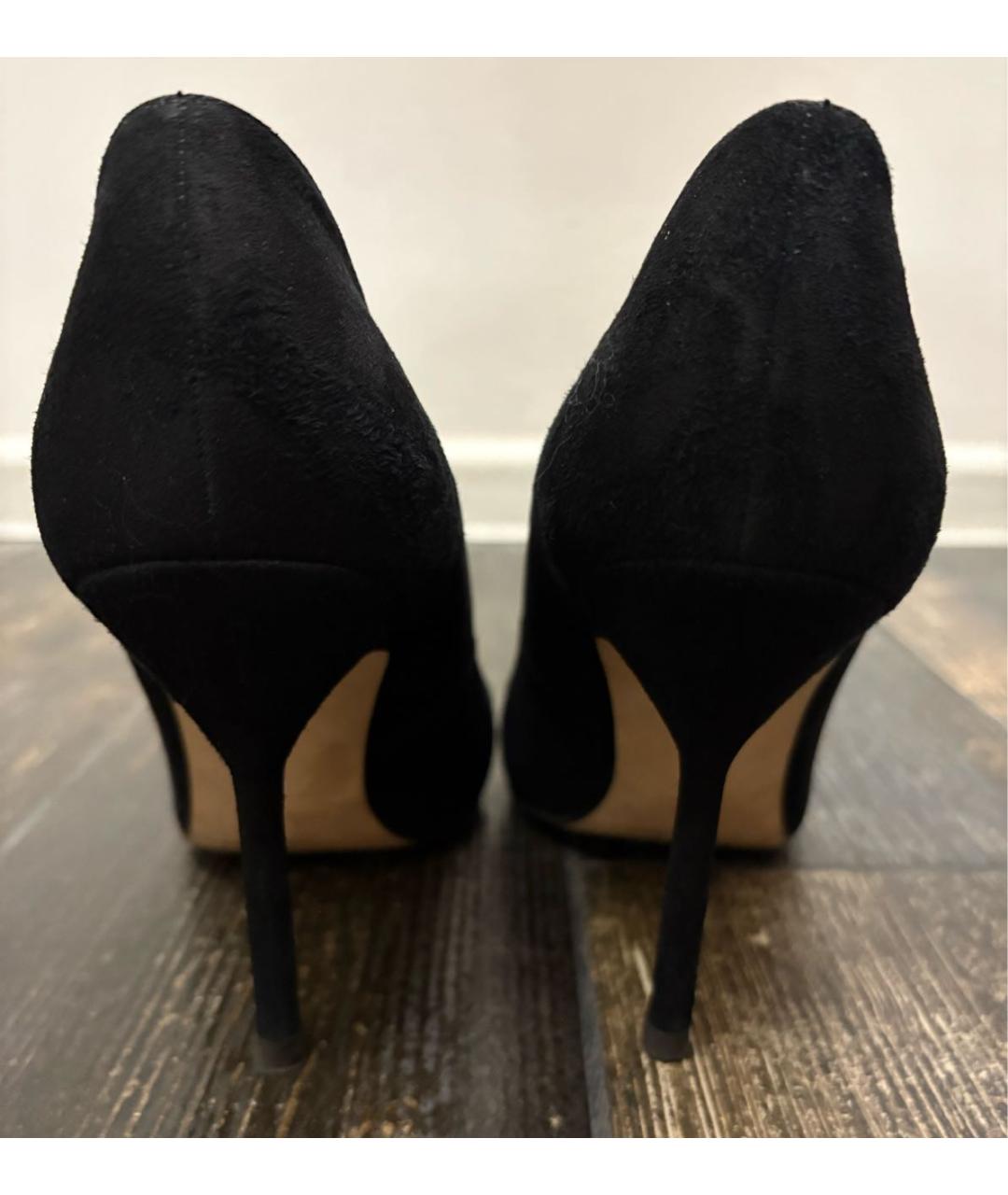 CAROLINA HERRERA Черные замшевые туфли, фото 4