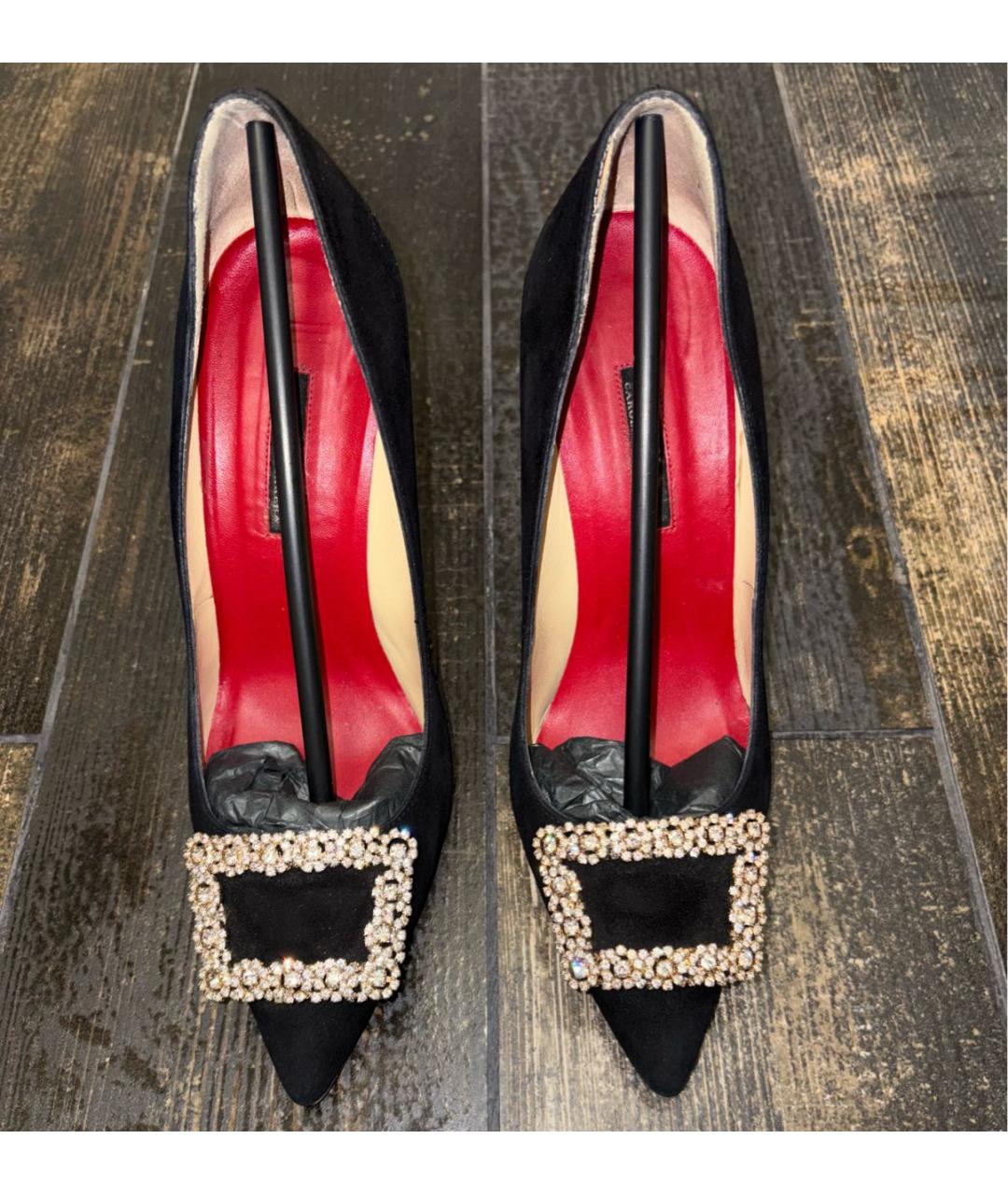 CAROLINA HERRERA Черные замшевые туфли, фото 2