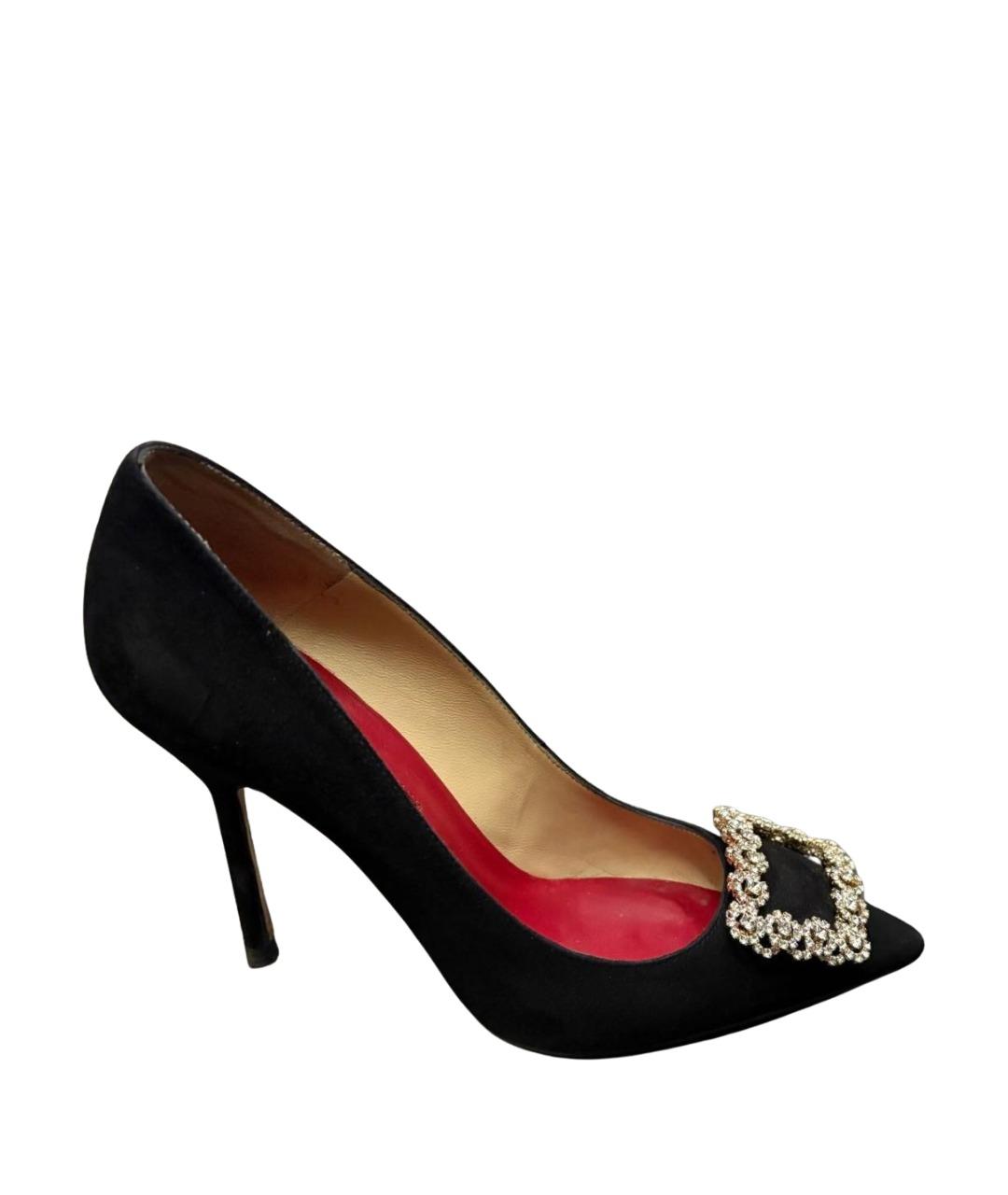 CAROLINA HERRERA Черные замшевые туфли, фото 1