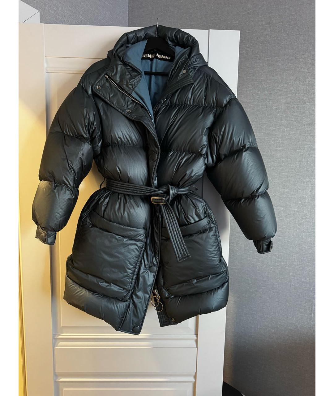IENKI IENKI Антрацитовый полиэстеровый пуховик, фото 9