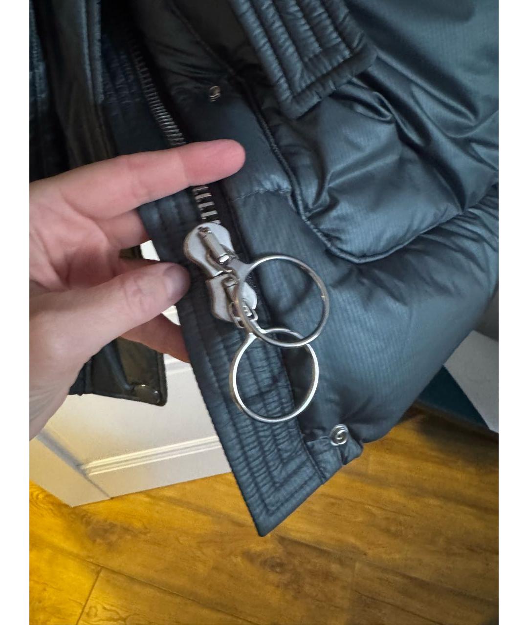 IENKI IENKI Антрацитовый полиэстеровый пуховик, фото 6