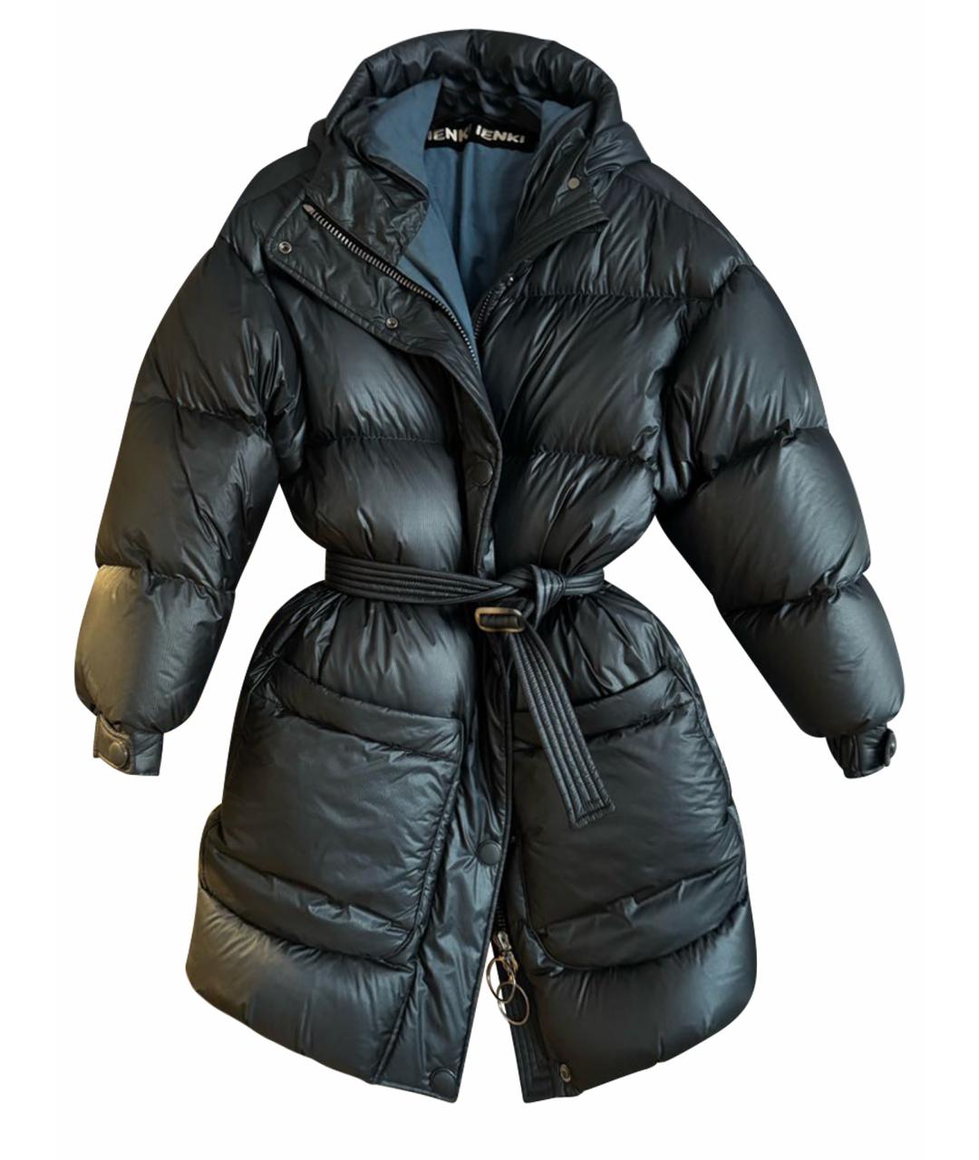 IENKI IENKI Антрацитовый полиэстеровый пуховик, фото 1