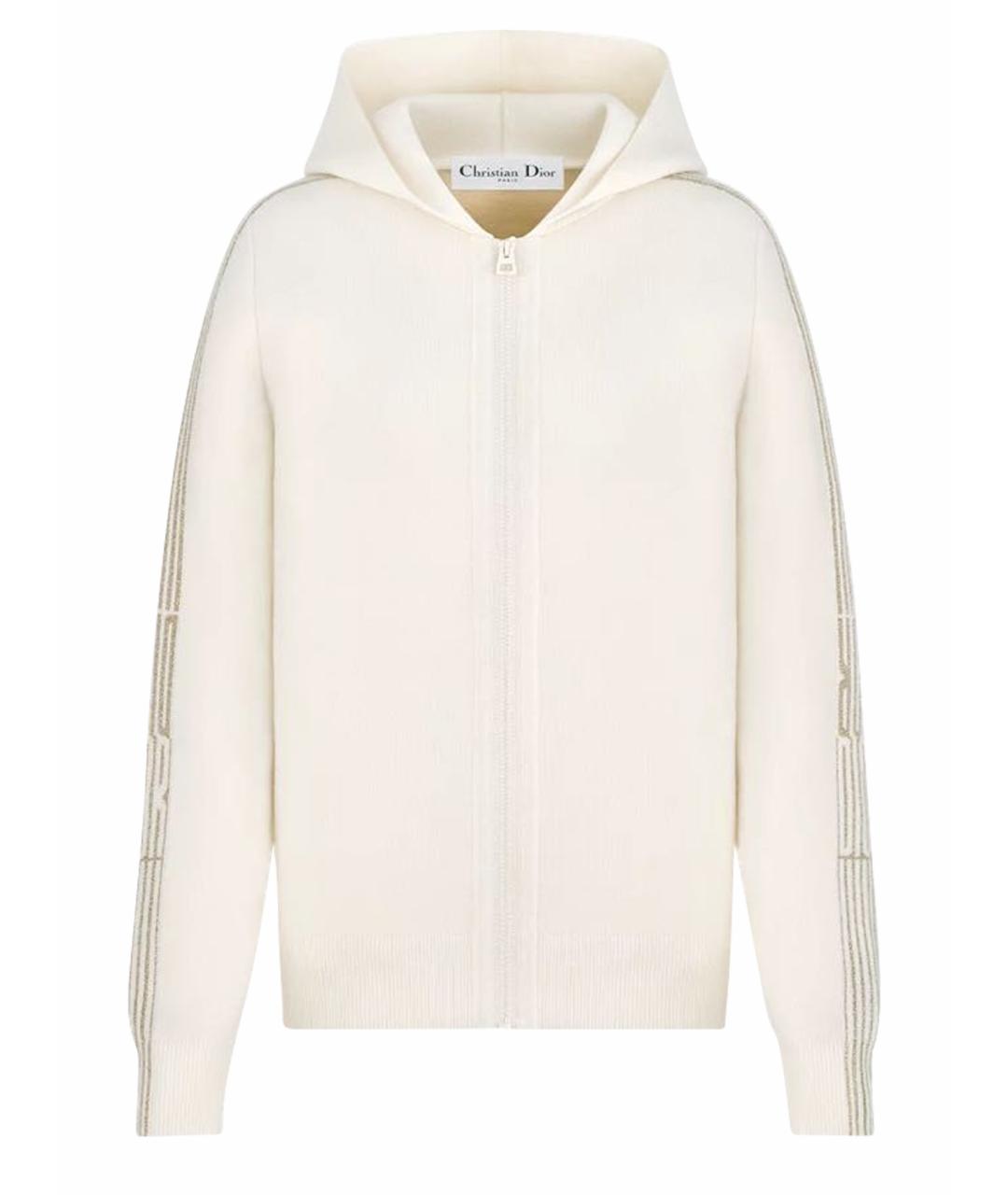 CHRISTIAN DIOR Бежевый кашемировый кардиган, фото 1