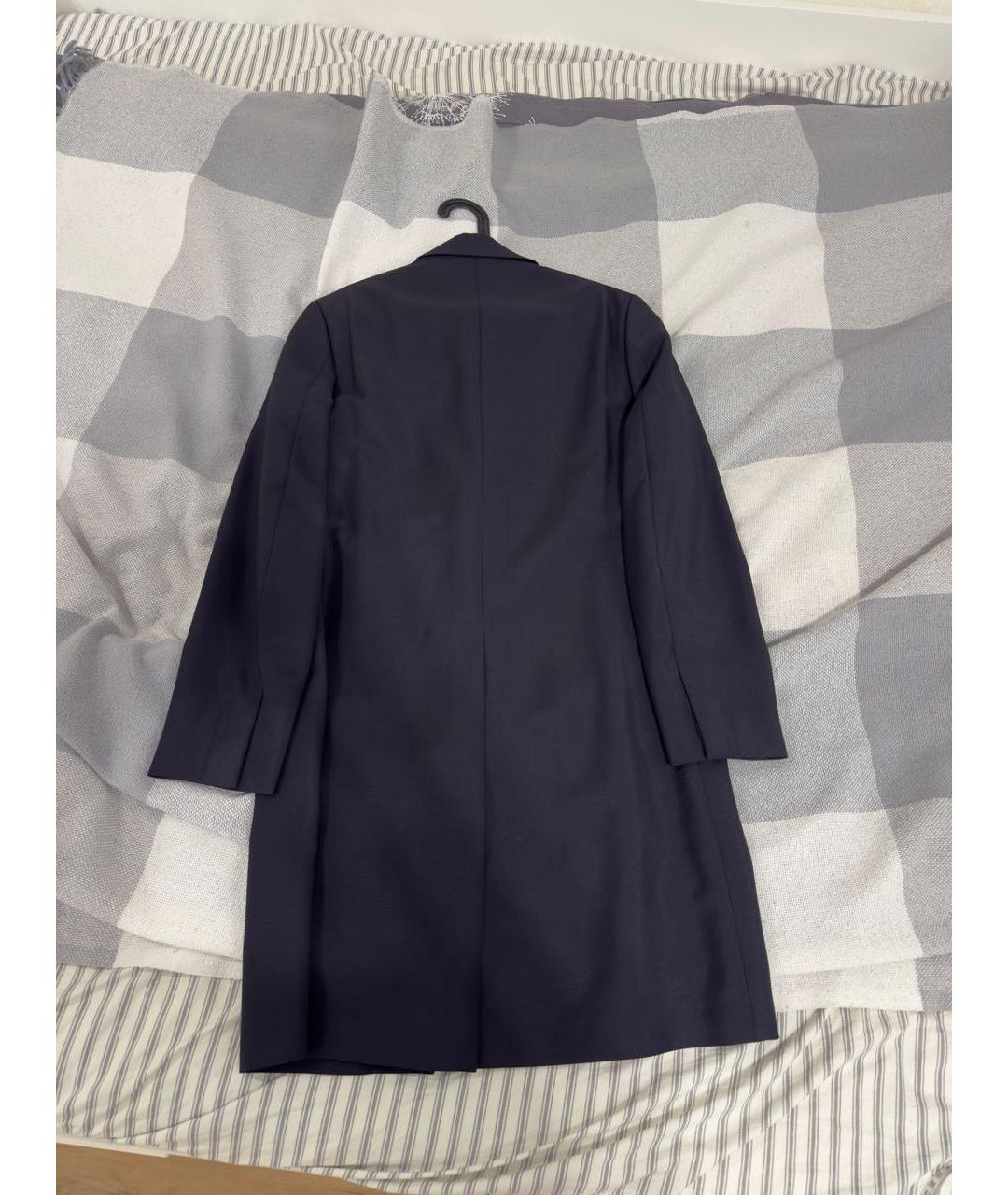 PRADA Черный шерстяной тренч / плащ, фото 2