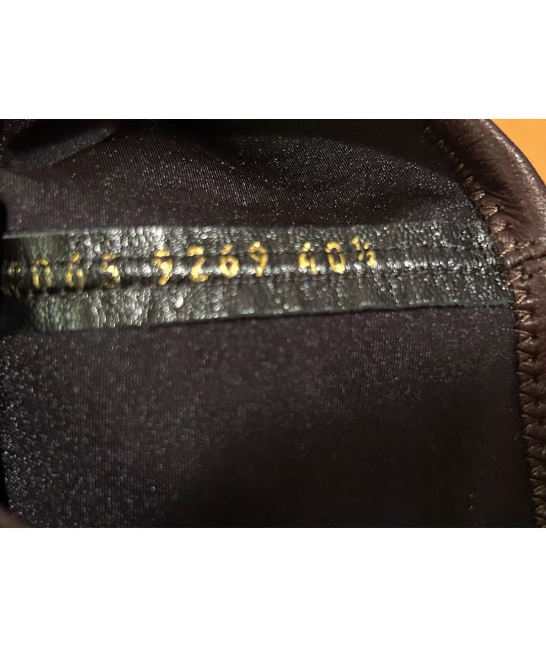 SERGIO ROSSI Коричневые кожаные сапоги, фото 6