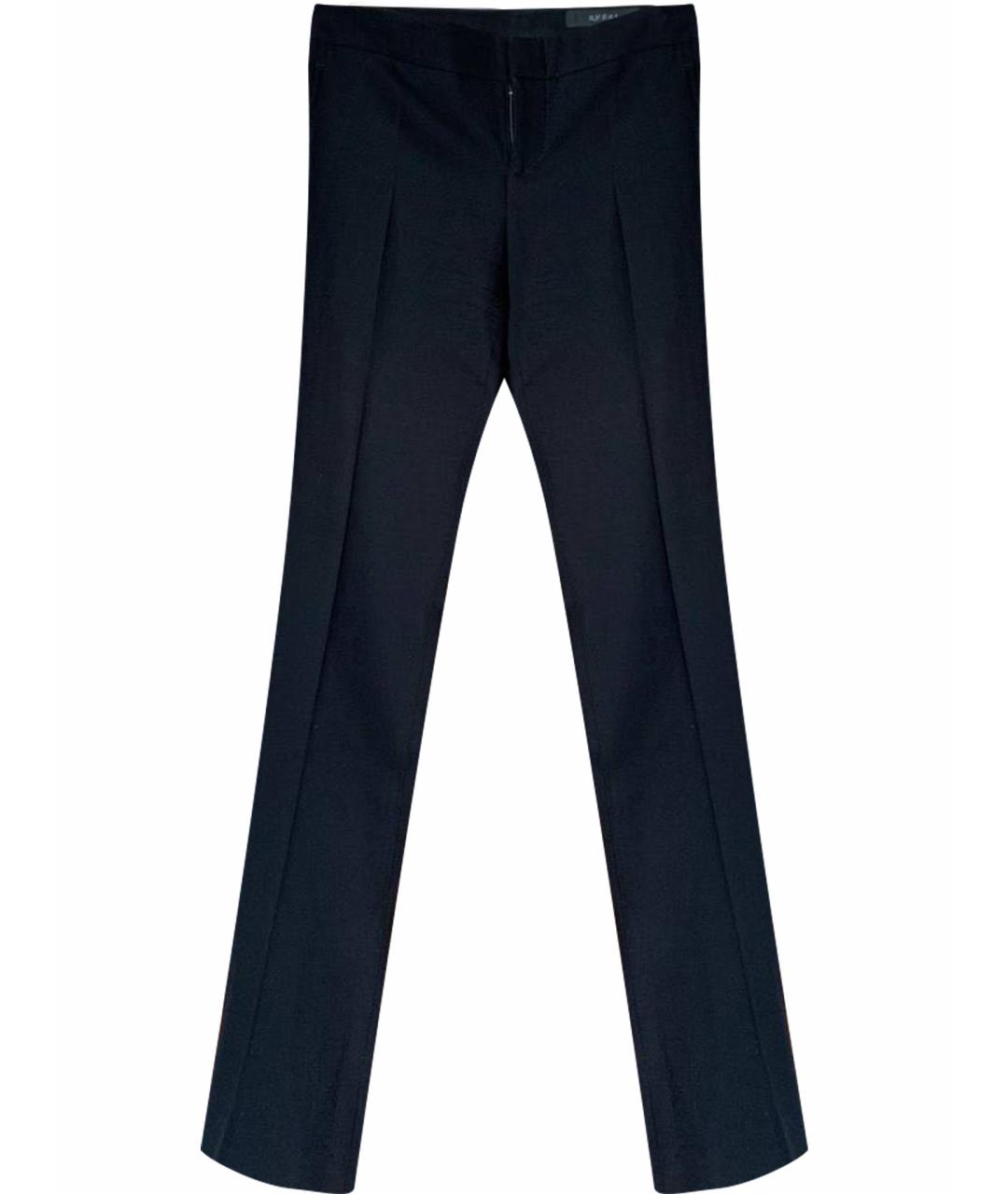 GUCCI Черные шерстяные прямые брюки, фото 1