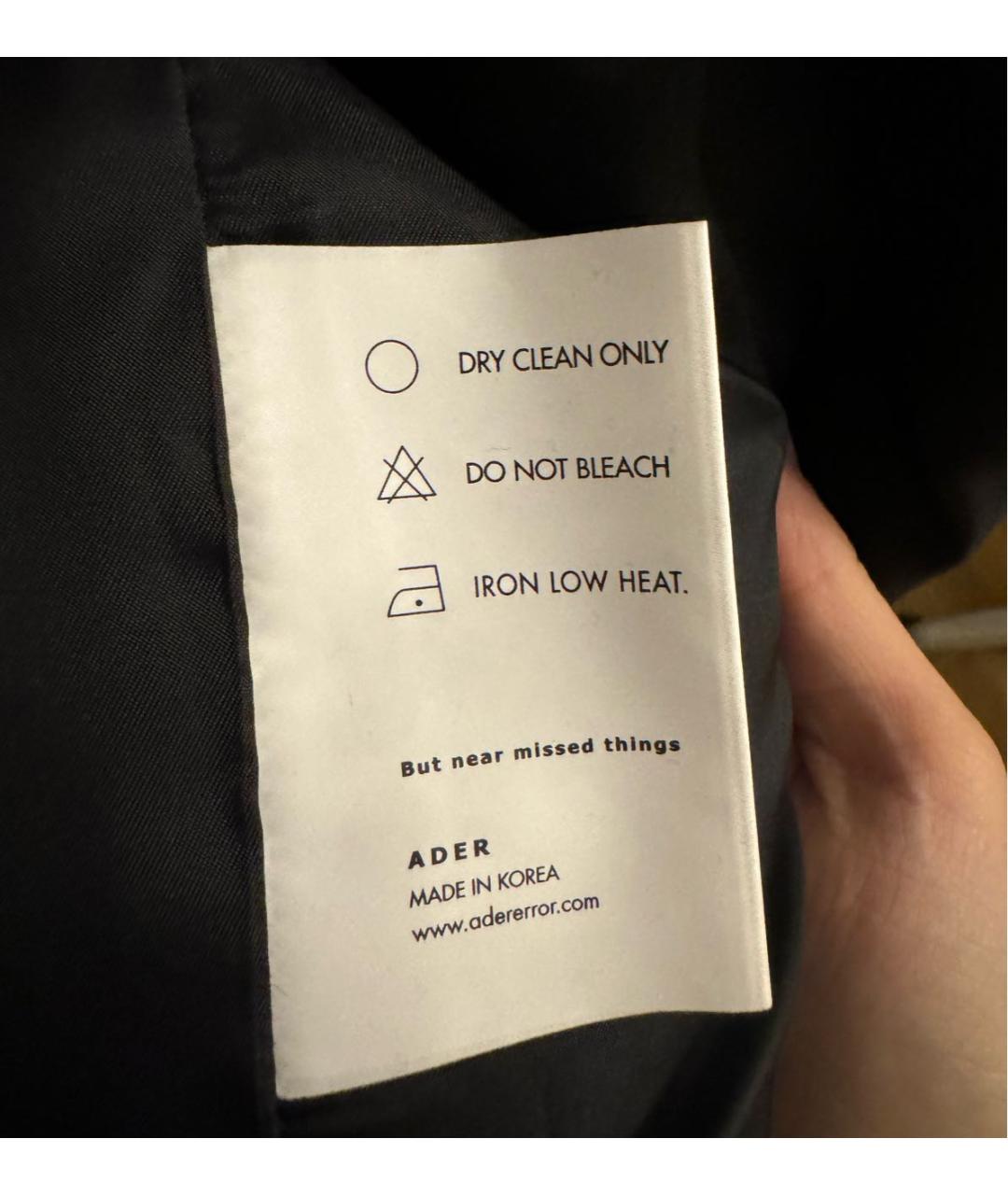 ADER ERROR Черный шерстяной пиджак, фото 4