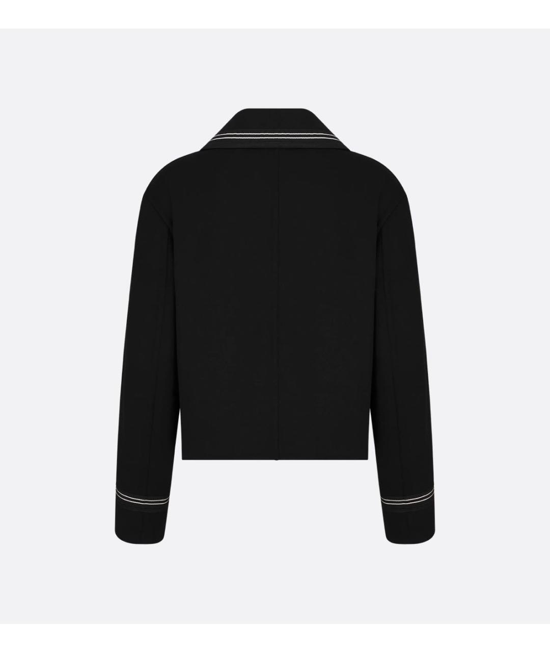 CHRISTIAN DIOR Черный шерстяной кардиган, фото 2