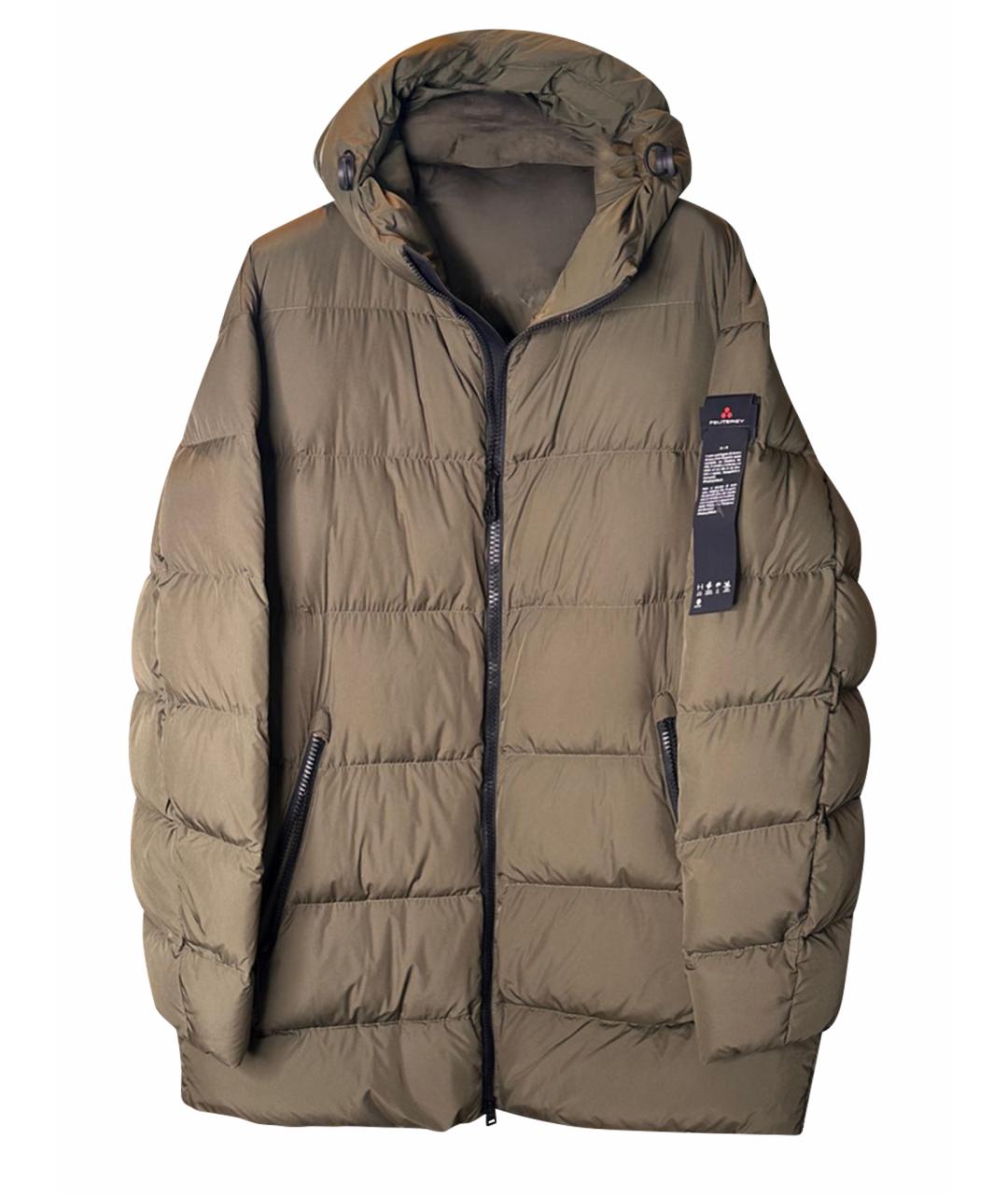 PEUTEREY Хаки полиамидовый пуховик, фото 1