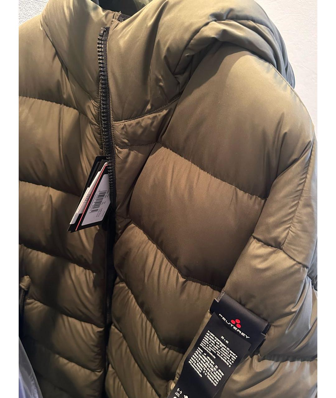PEUTEREY Хаки полиамидовый пуховик, фото 2