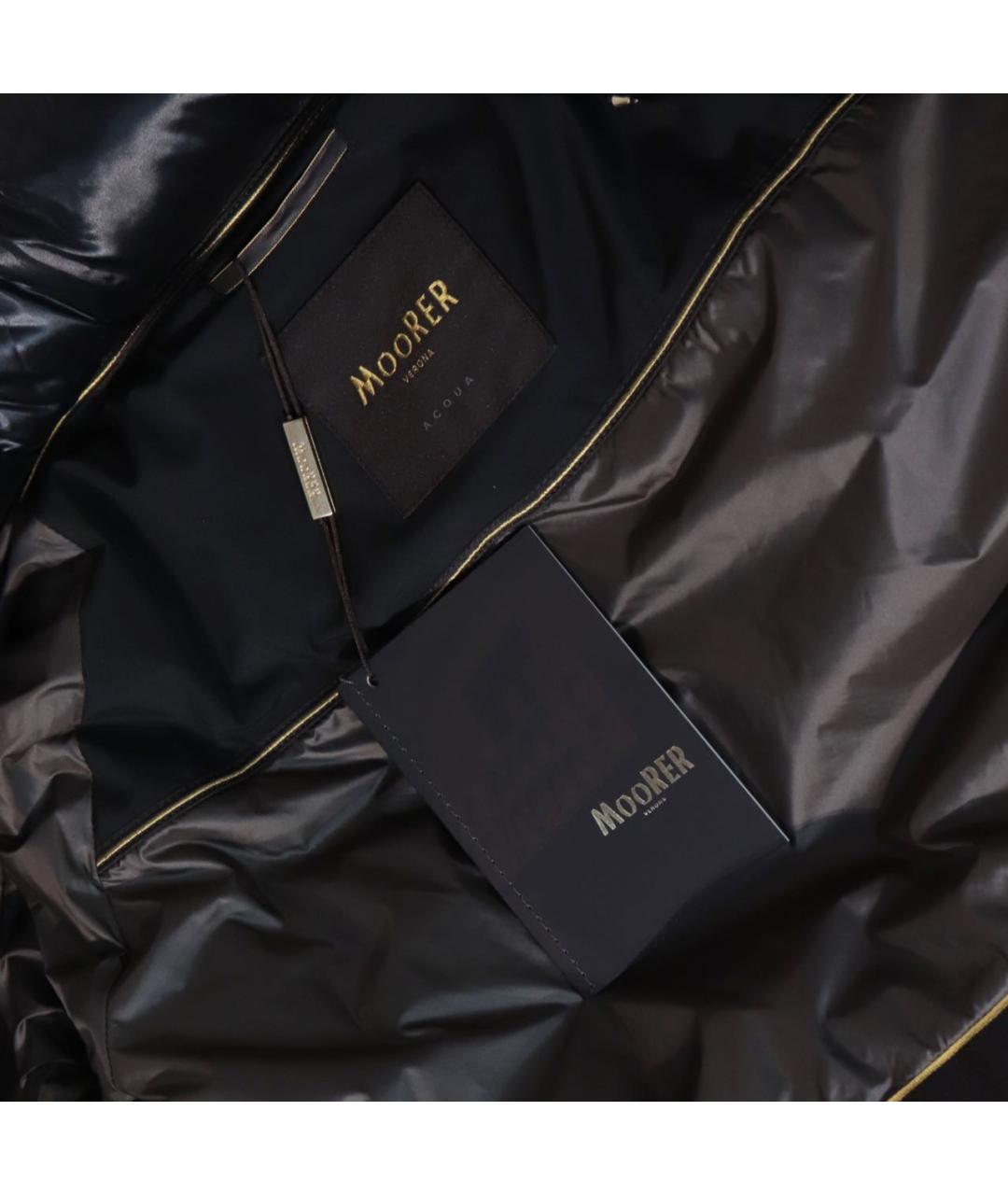 MOORER Черный полиамидовый пуховик, фото 7