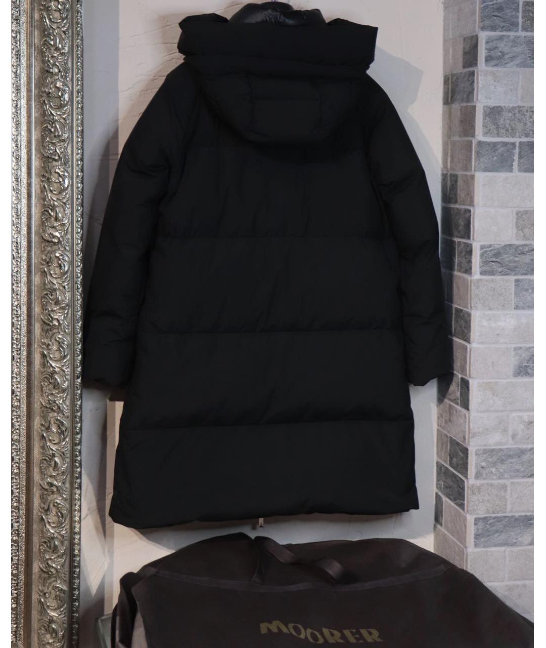 MOORER Черный полиамидовый пуховик, фото 5