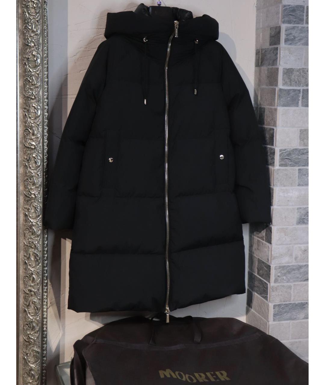 MOORER Черный полиамидовый пуховик, фото 2