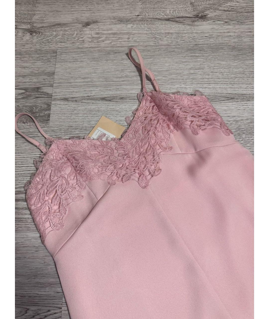 12 STOREEZ Розовое полиэстеровое коктейльное платье, фото 3