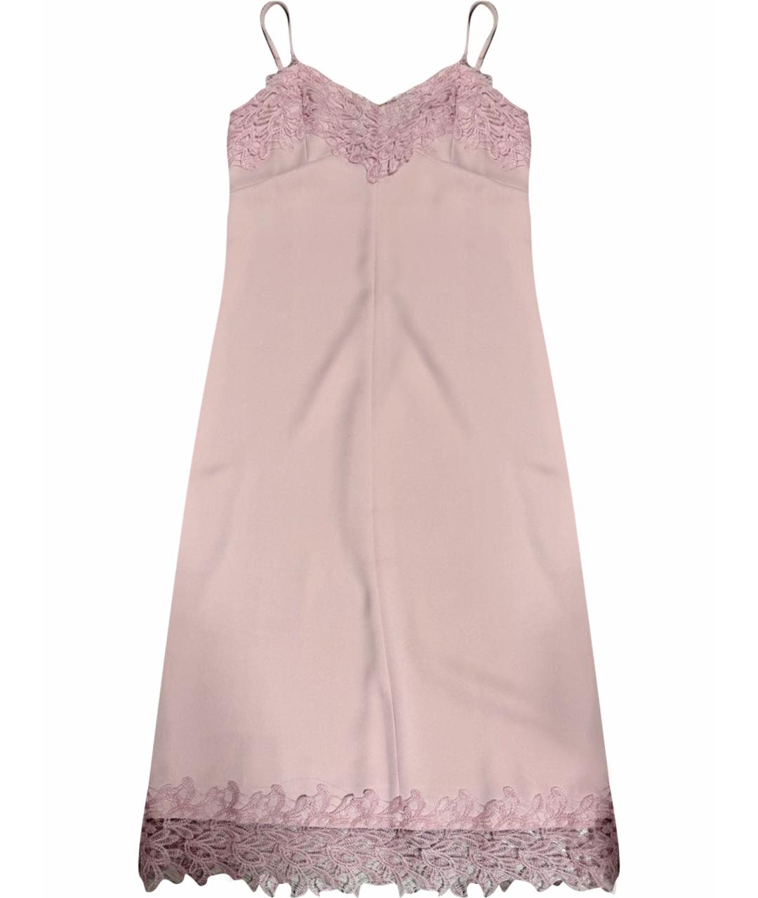 12 STOREEZ Розовое полиэстеровое коктейльное платье, фото 1