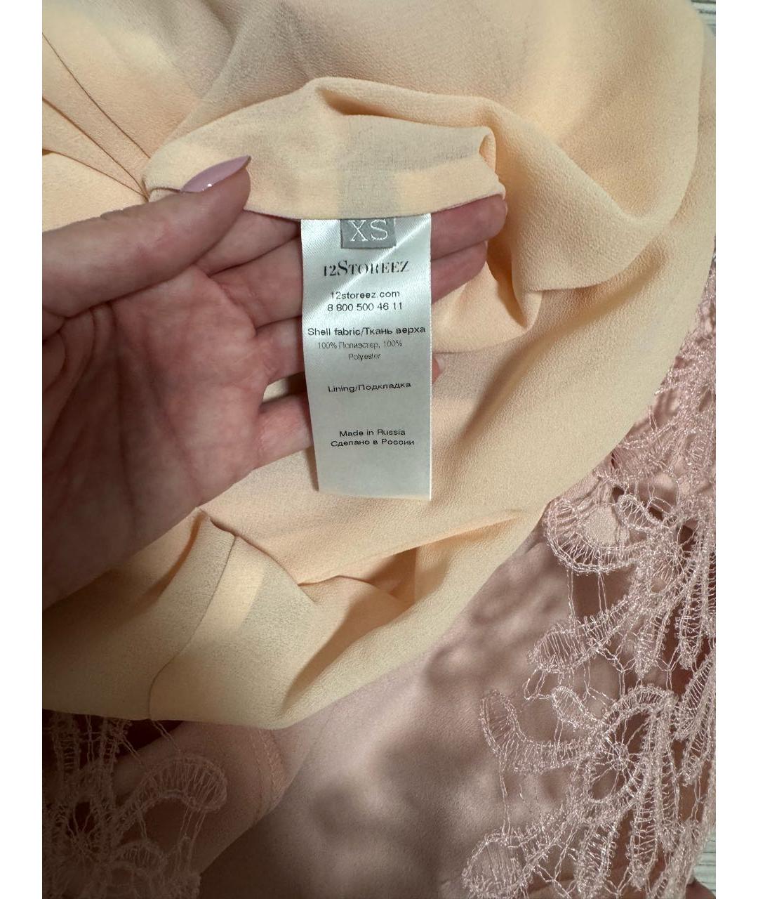 12 STOREEZ Розовое полиэстеровое коктейльное платье, фото 4