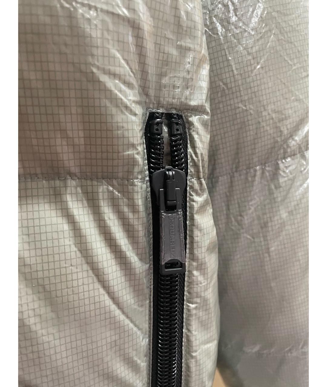 DSQUARED2 Серебрянный полиамидовый пуховик, фото 4