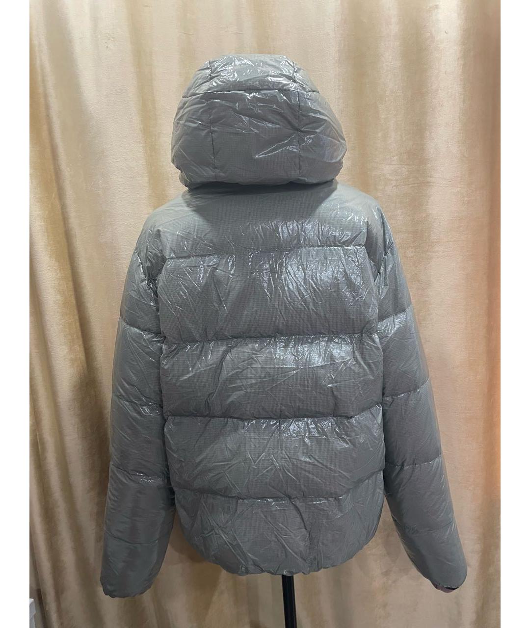 DSQUARED2 Серебрянный полиамидовый пуховик, фото 2