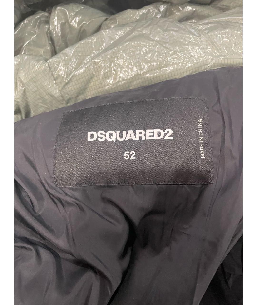 DSQUARED2 Серебрянный полиамидовый пуховик, фото 6