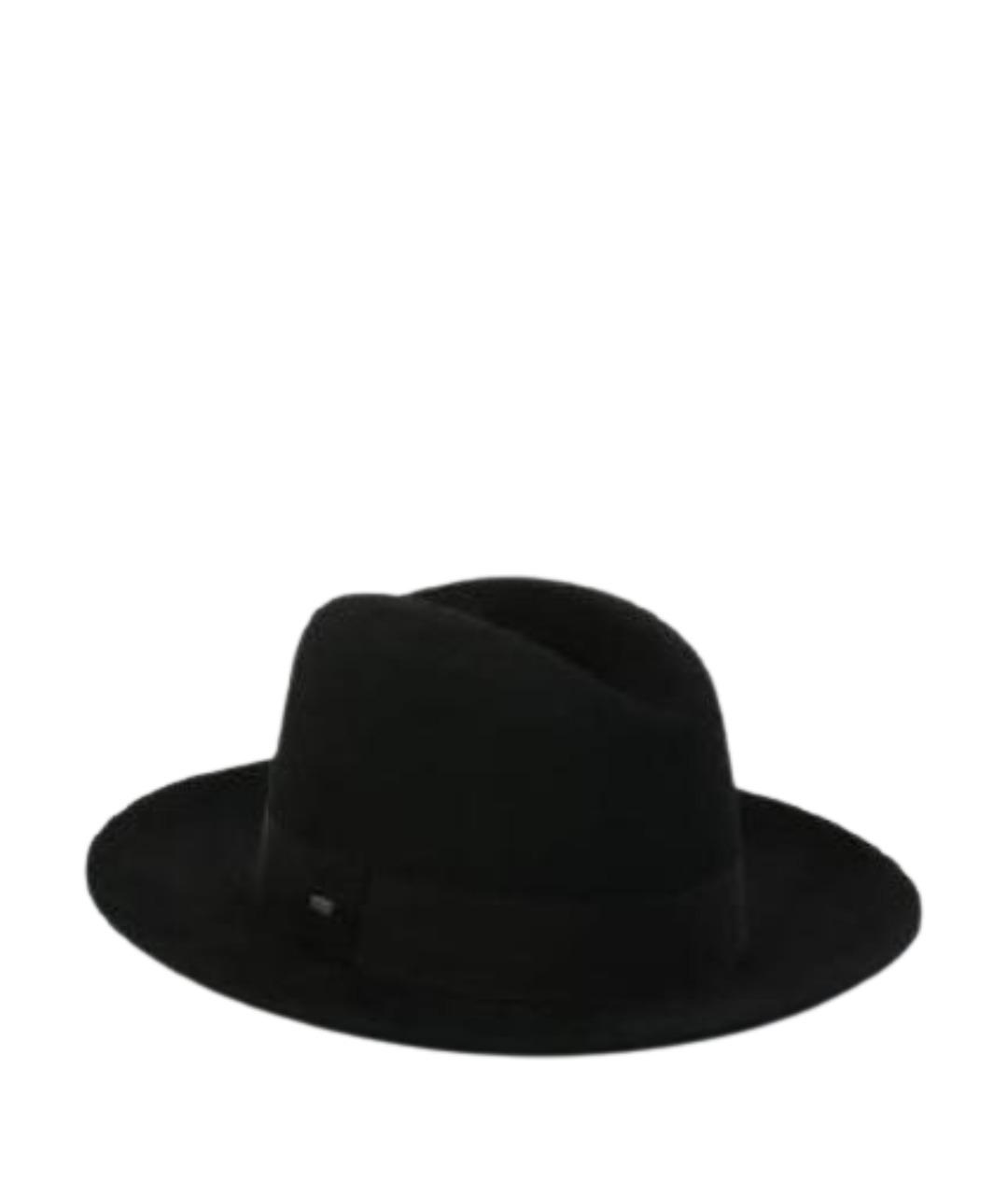 SAINT LAURENT Черная шерстяная шляпа, фото 1