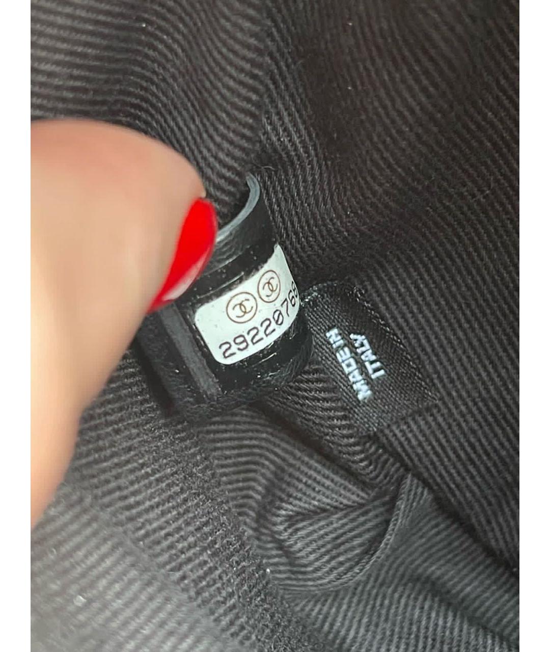 CHANEL Черная кожаная поясная сумка, фото 7