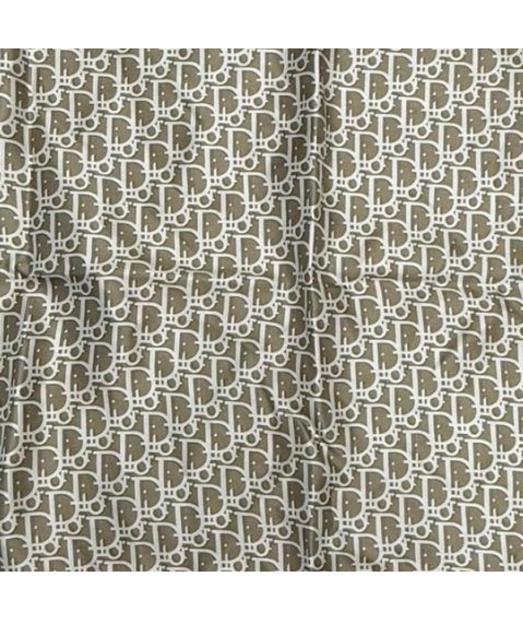 CHRISTIAN DIOR Бежевый шелковый платок, фото 3