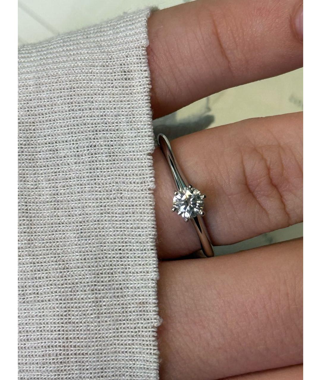 TIFFANY&CO Серебряное платиновое кольцо, фото 3