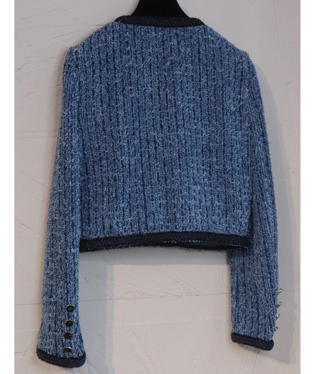 SELF-PORTRAIT Синий хлопковый жакет/пиджак, фото 3