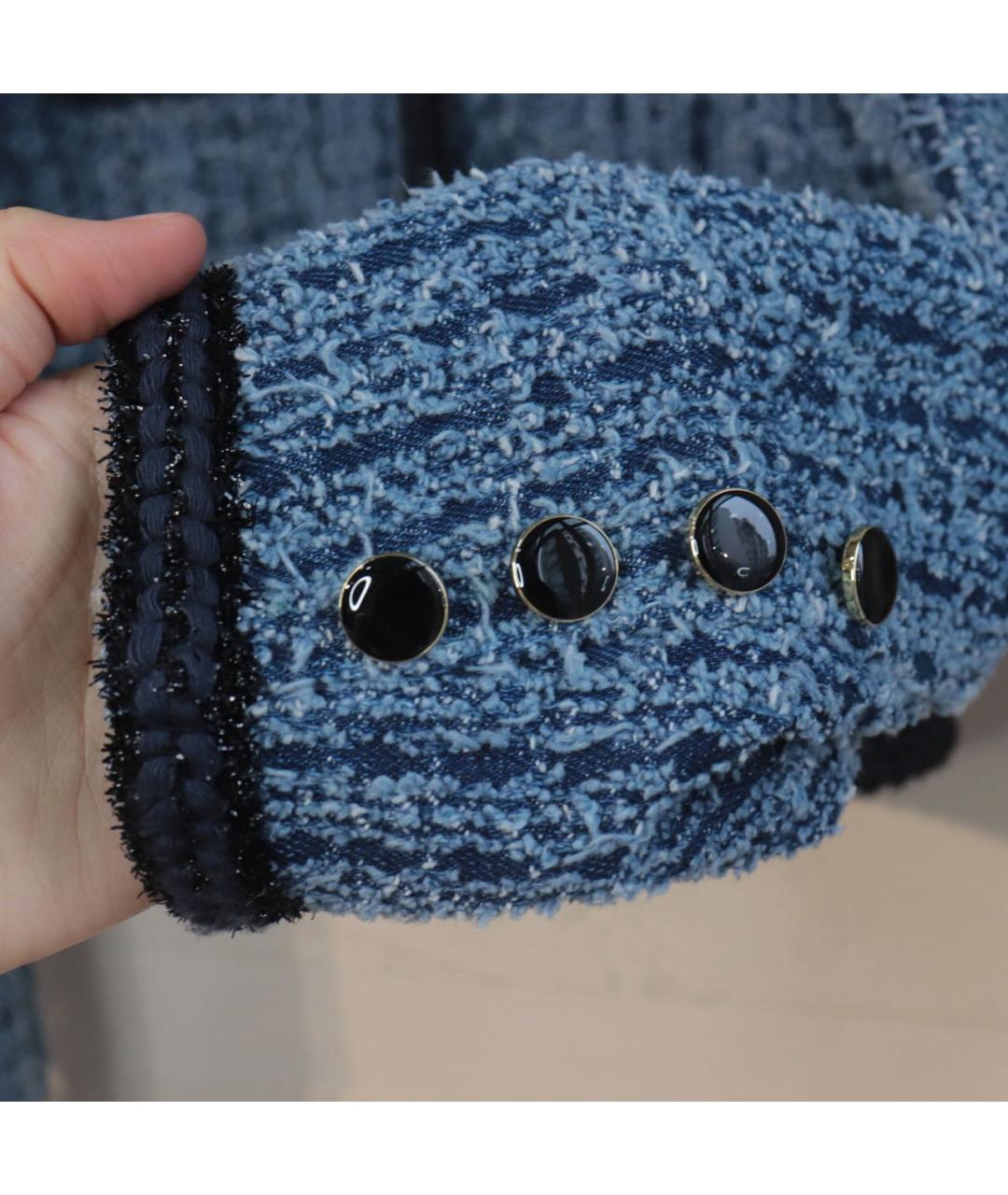 SELF-PORTRAIT Синий хлопковый жакет/пиджак, фото 6