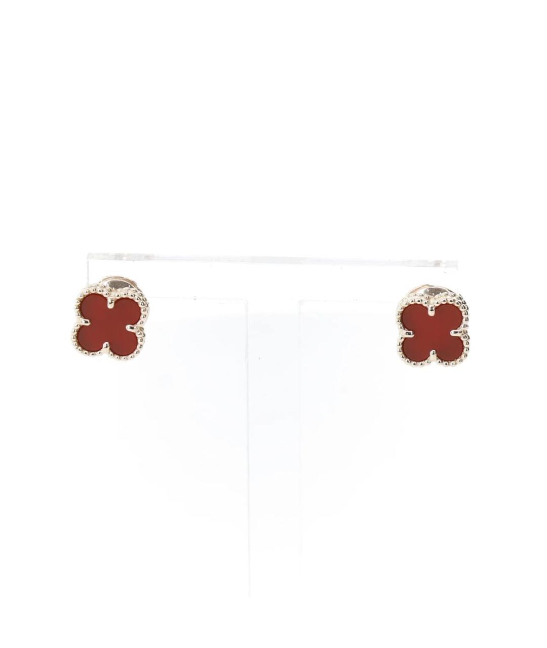 VAN CLEEF & ARPELS Красные серьги из розового золота, фото 2