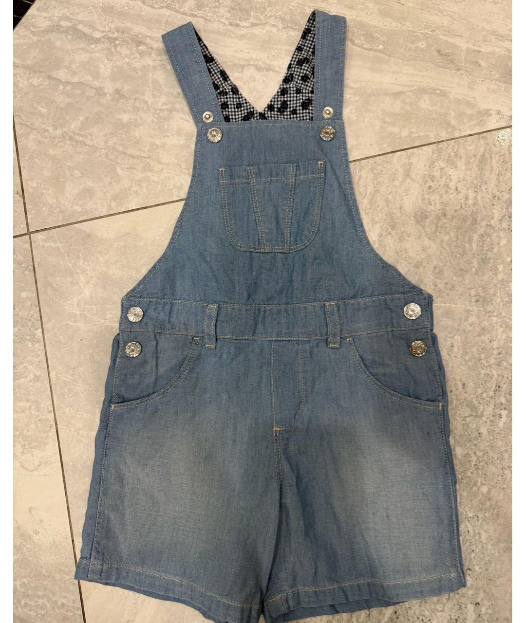 GUCCI KIDS Голубой деним комбинезон, фото 5