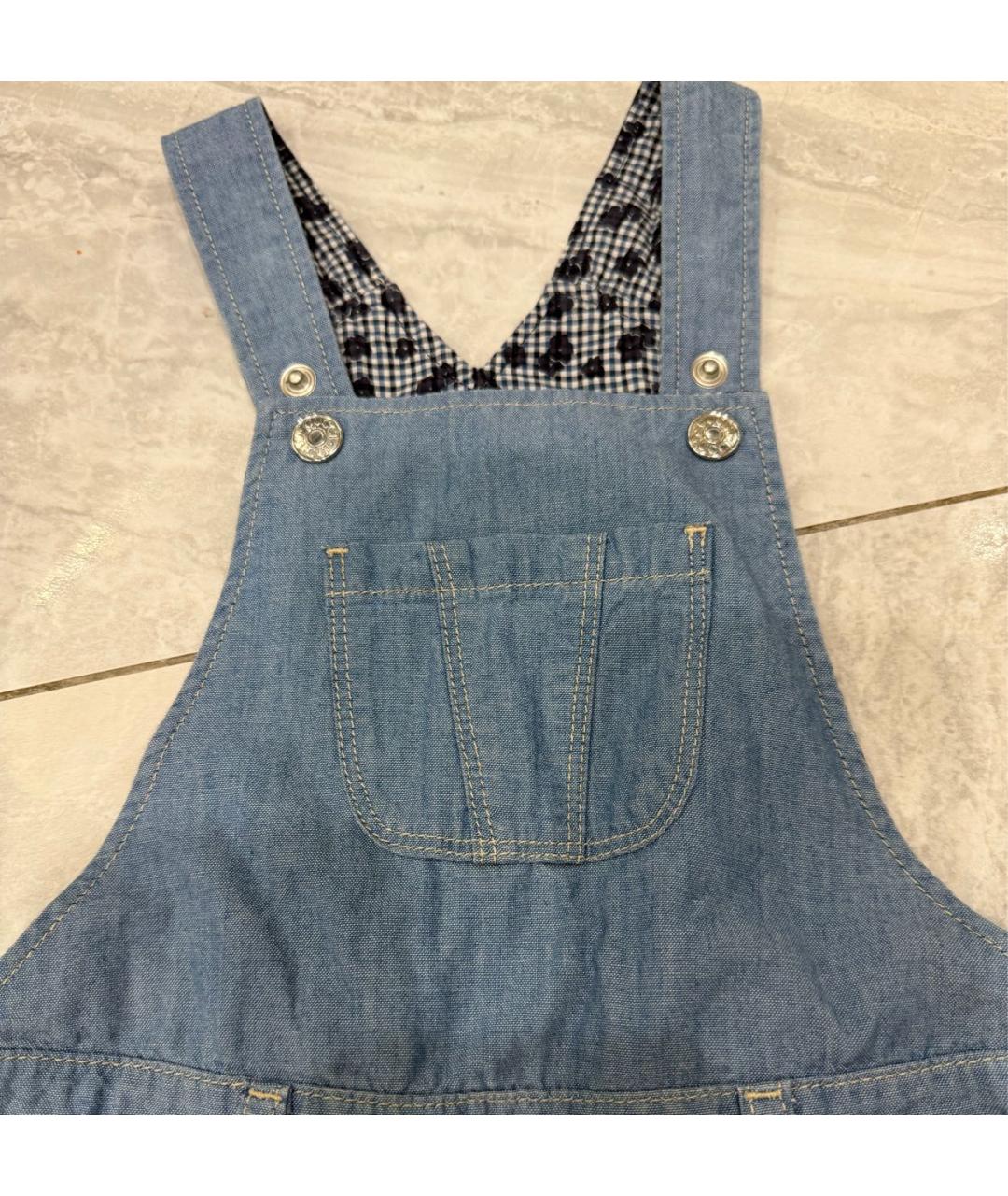 GUCCI KIDS Голубой деним комбинезон, фото 3