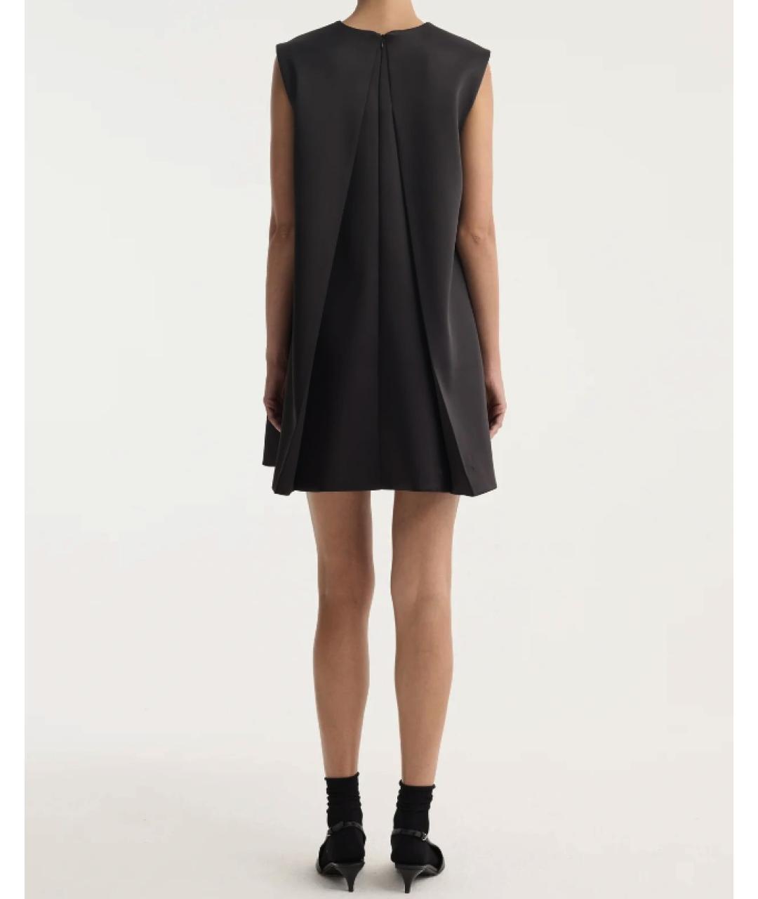 ROHE Черное полиэстеровое коктейльное платье, фото 4