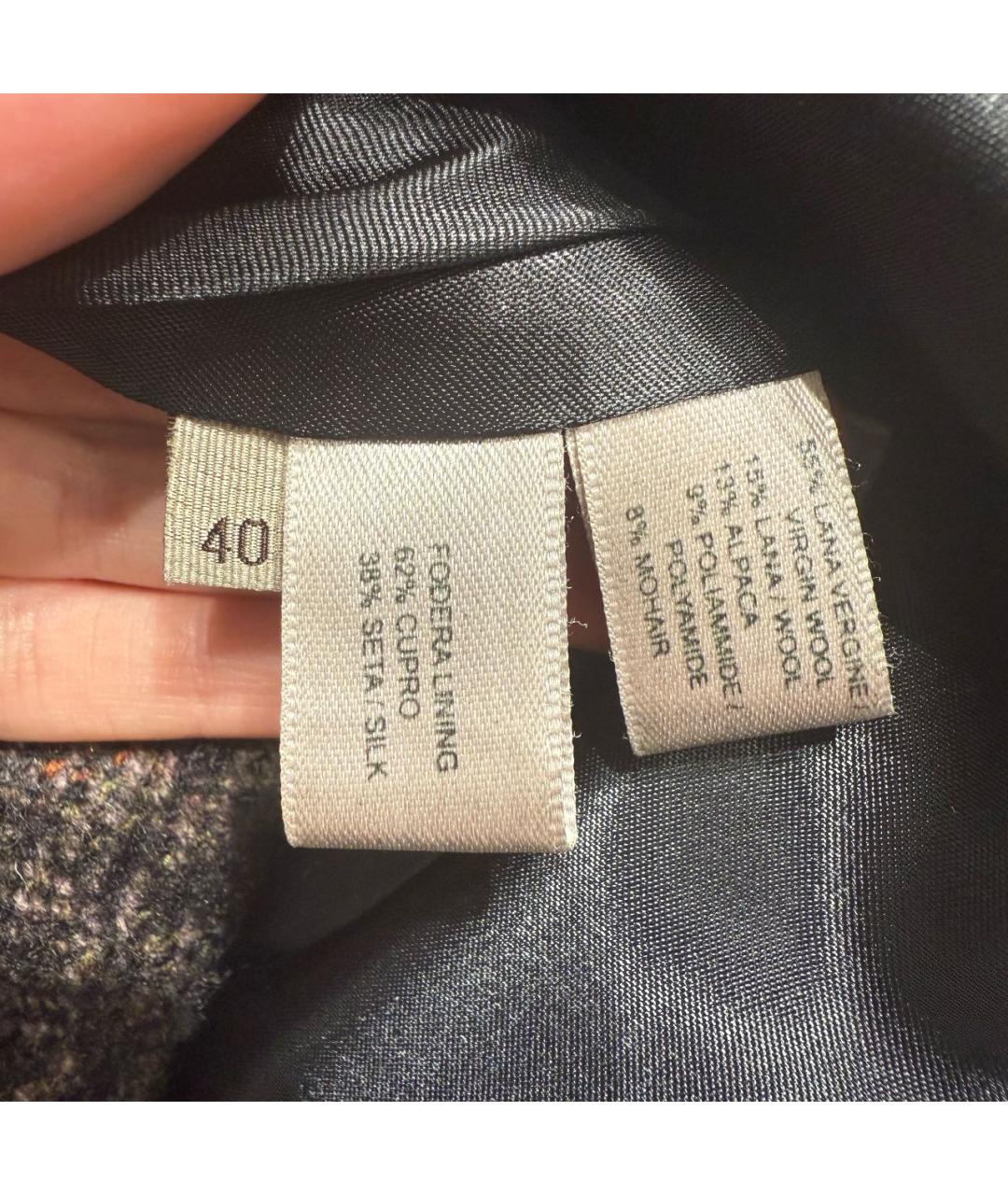 BOTTEGA VENETA Коричневое шерстяное пальто, фото 6