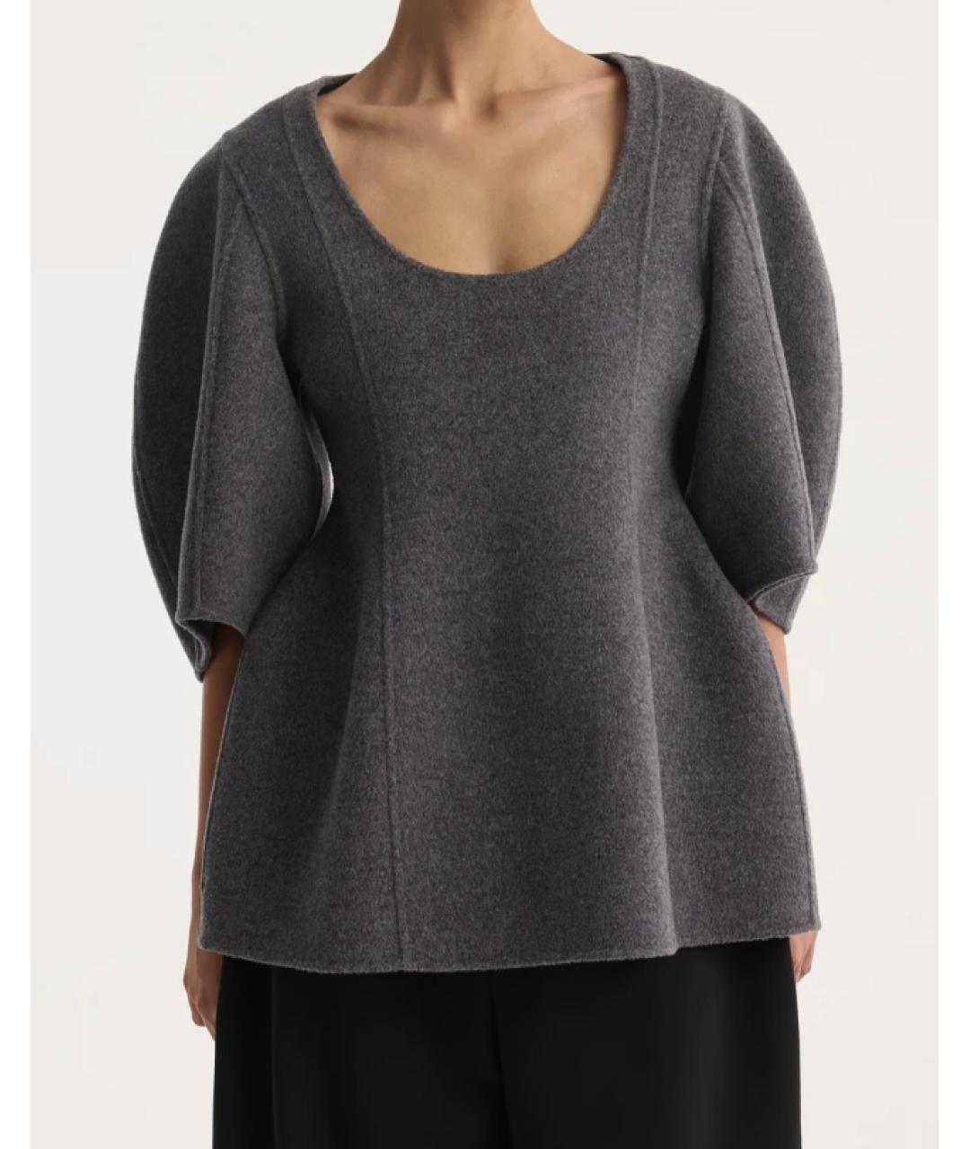 ROHE Серая шерстяная блузы, фото 3