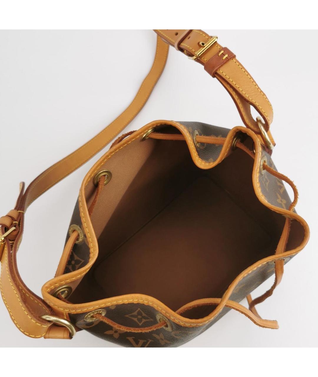 LOUIS VUITTON Коричневая кожаная сумка тоут, фото 6