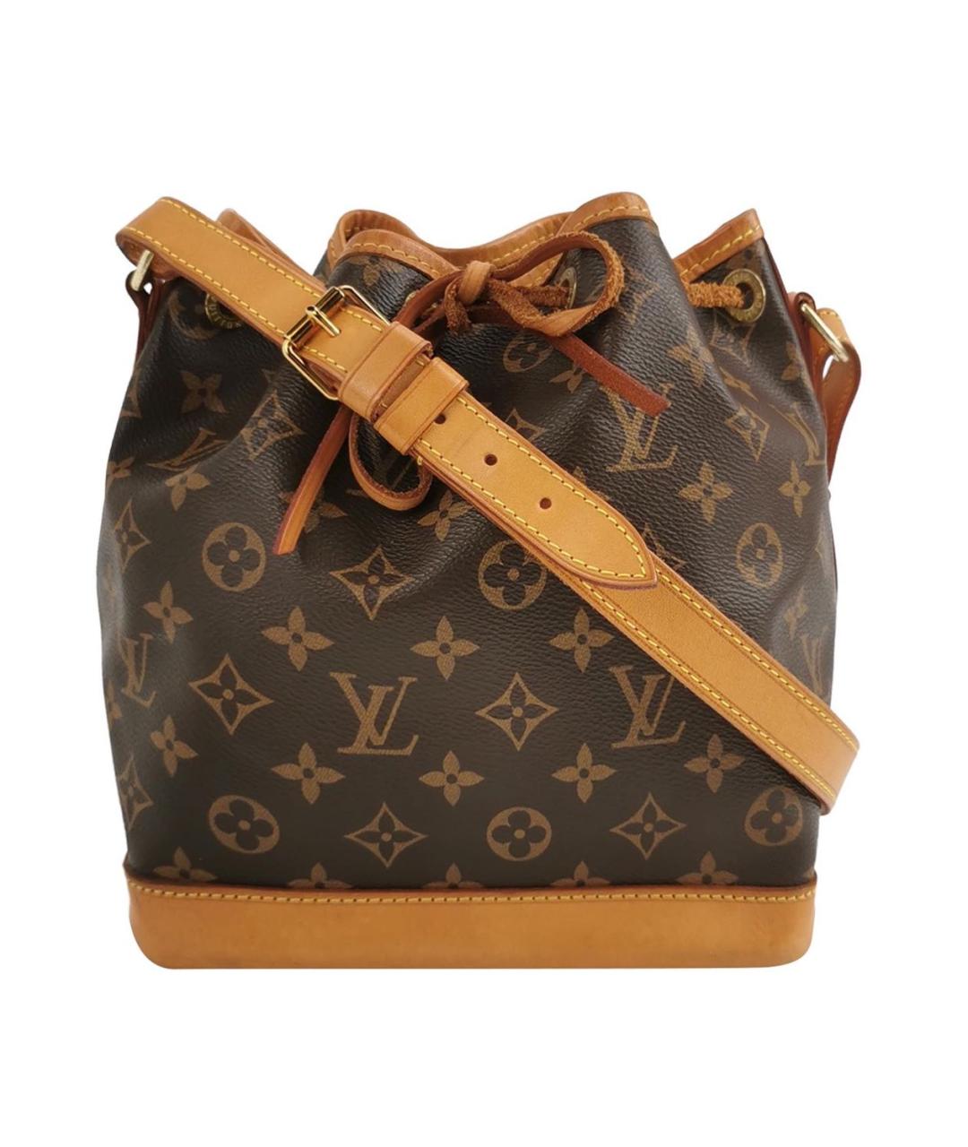 LOUIS VUITTON Коричневая кожаная сумка тоут, фото 9