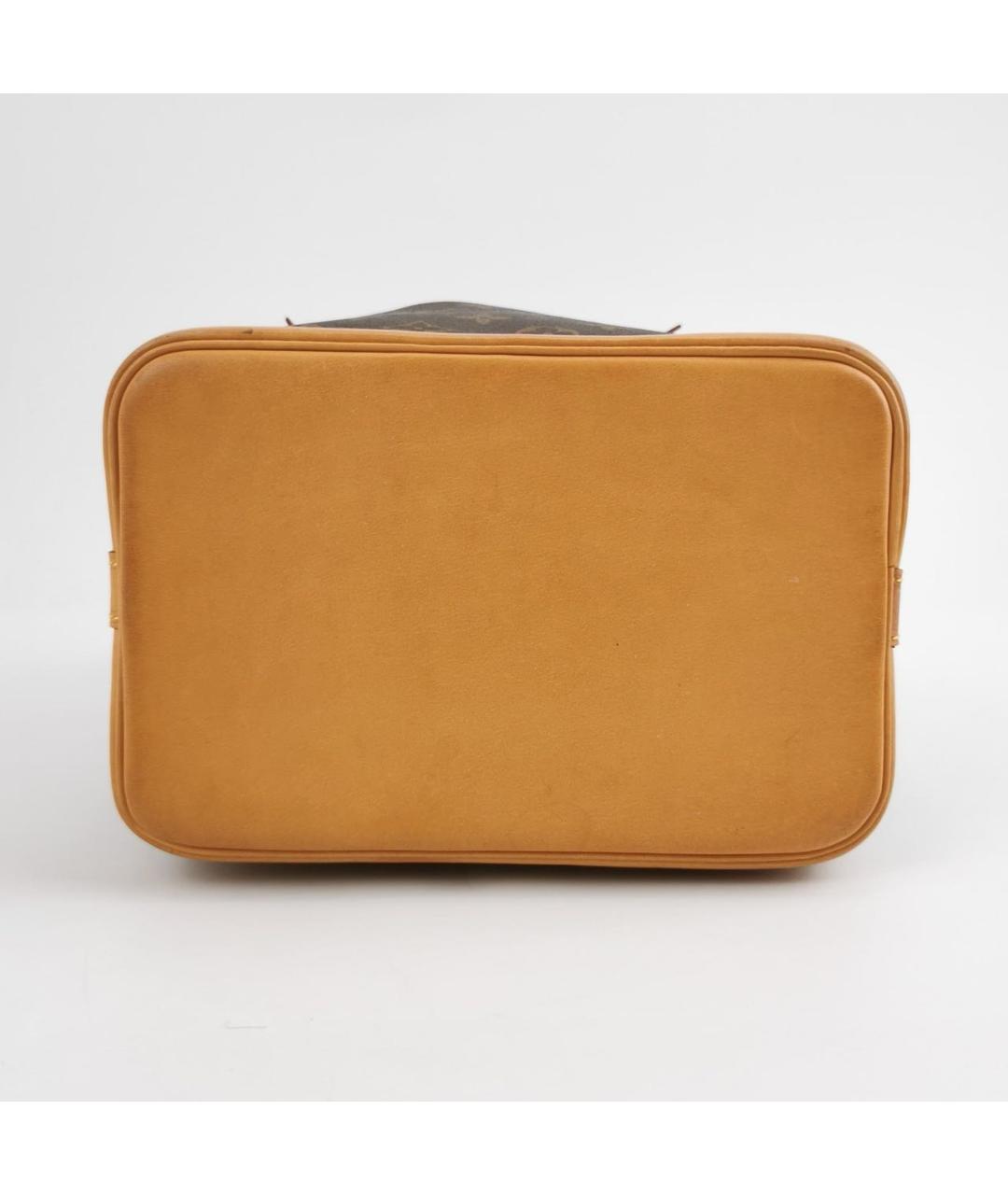 LOUIS VUITTON Коричневая кожаная сумка тоут, фото 5