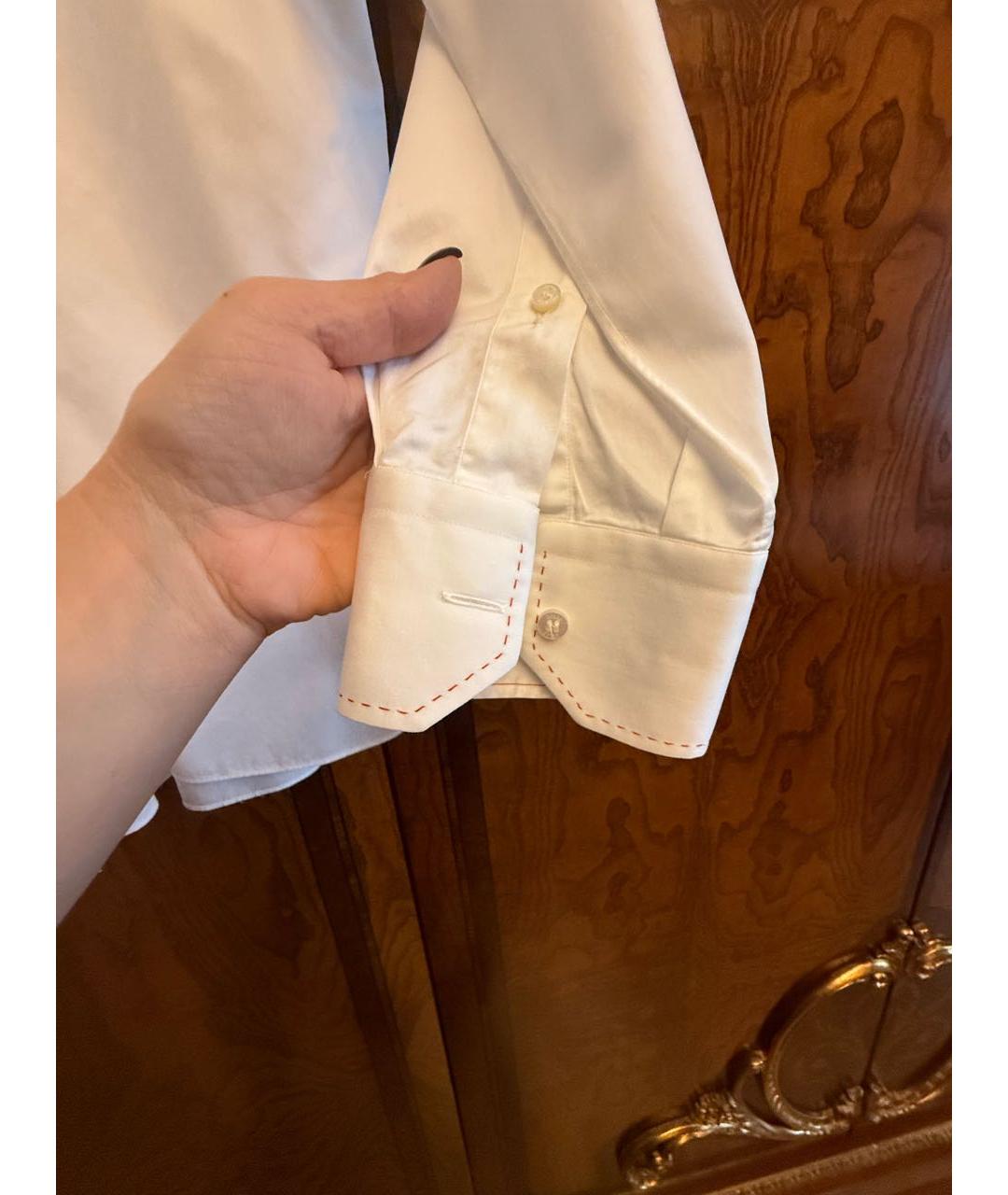 ZILLI Белая хлопковая рубашка, фото 3