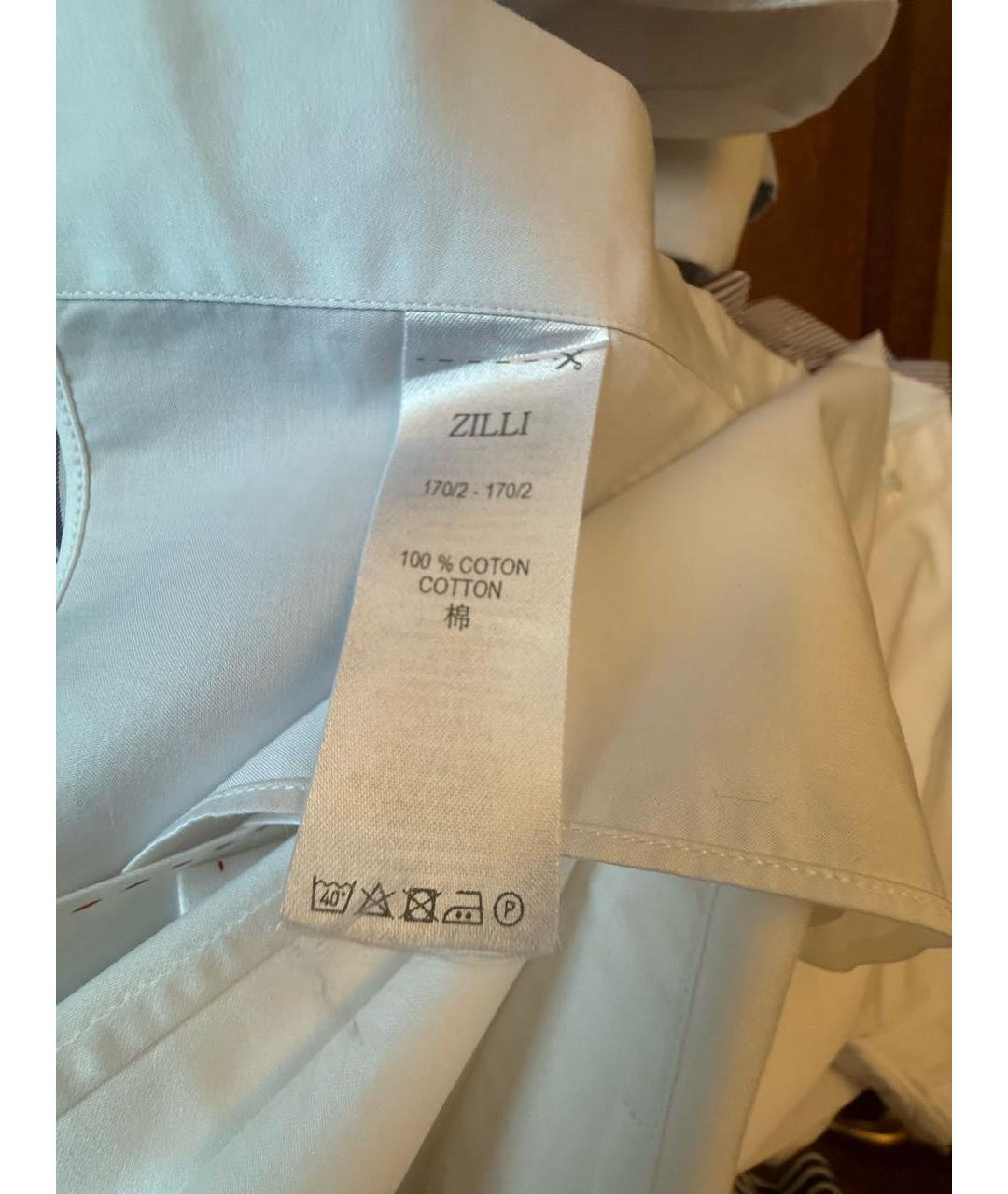ZILLI Белая хлопковая рубашка, фото 6