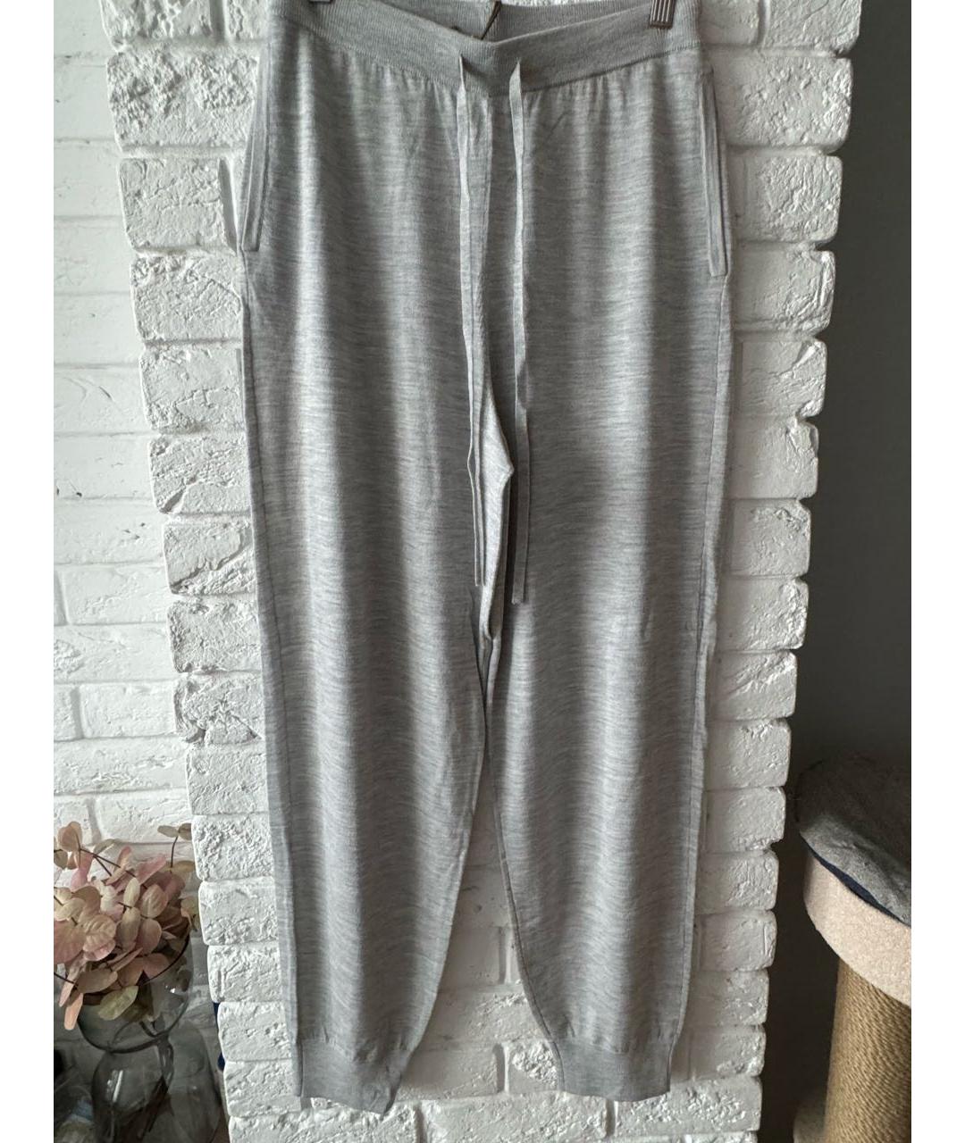 12 STOREEZ Серые шерстяные брюки узкие, фото 5