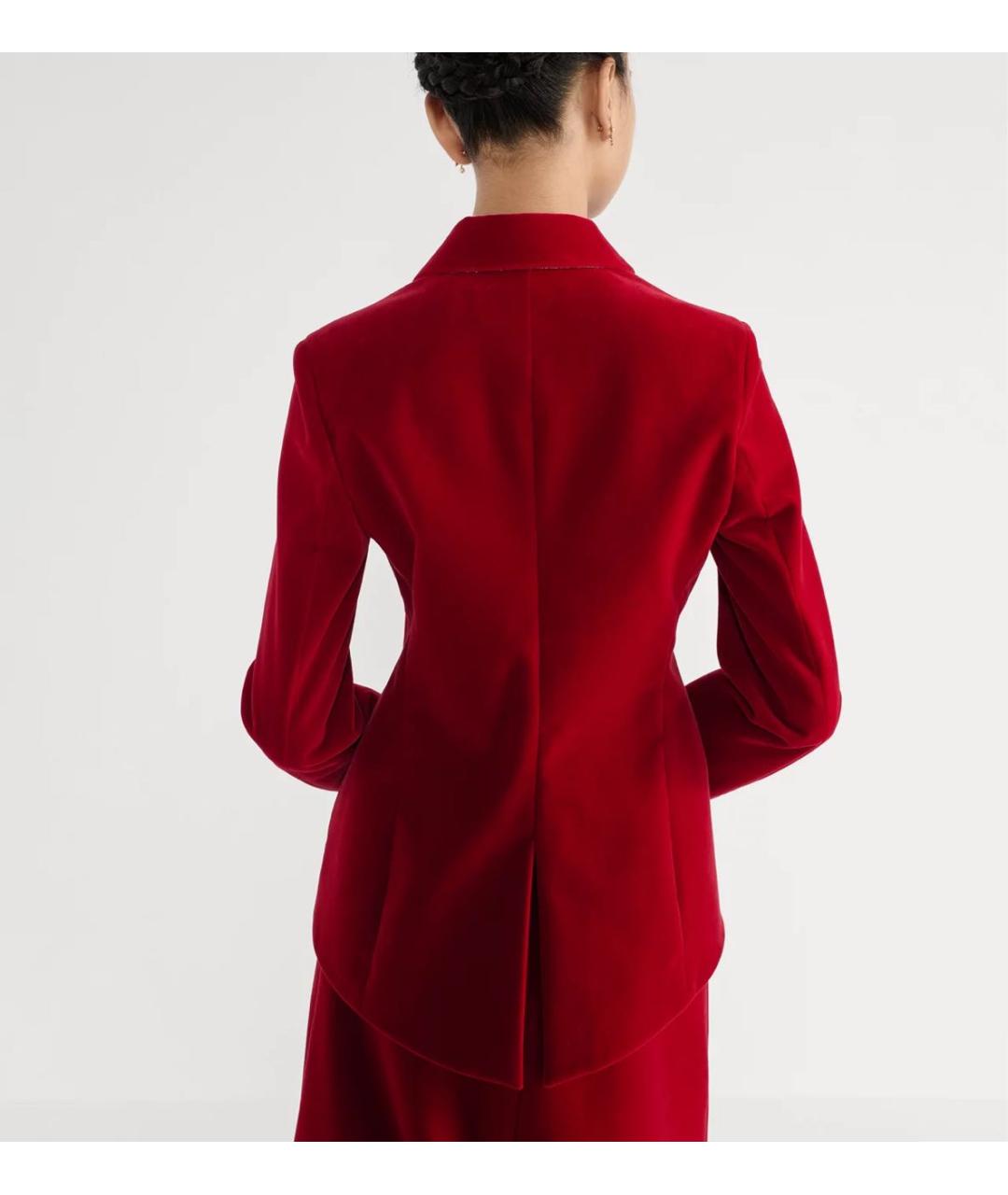 CHRISTIAN DIOR Красный хлопковый жакет/пиджак, фото 3